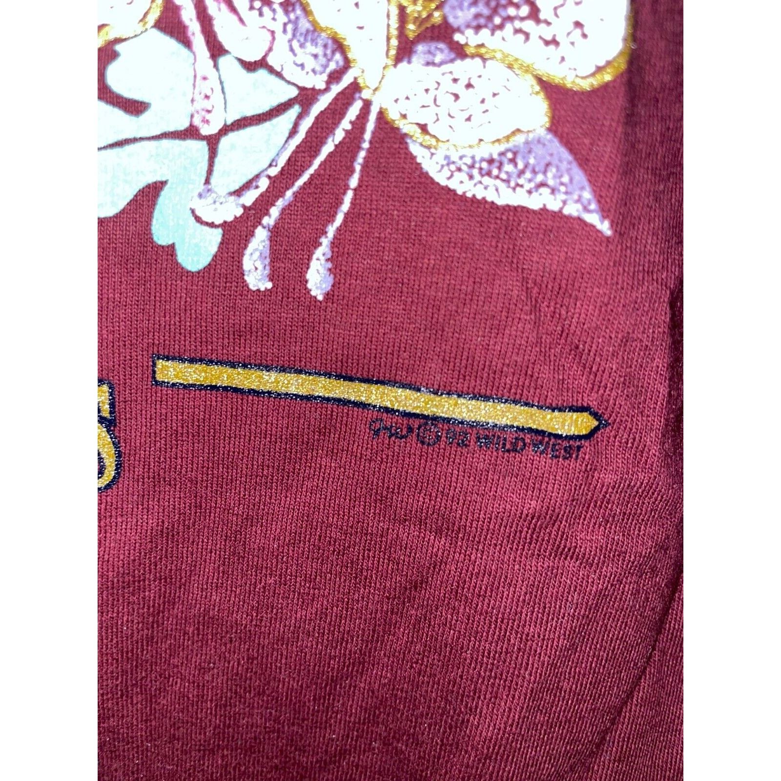 Jerzees Vintage Gettysburg Shirt Wildflowers Flower Red Tee 90s VTG Size US M / EU 48-50 / 2 - 5 Thumbnail