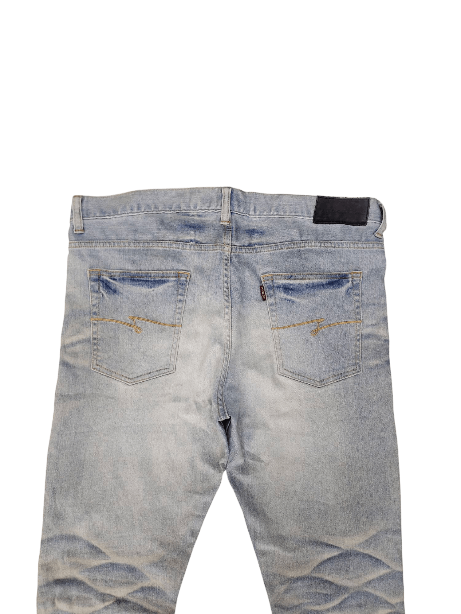 GOSTAR DE FUGA Flare Jeans Jackrose Japan Clawmark Faded Denim Bootcut Y2k Size US 34 / EU 50 - 12 Thumbnail