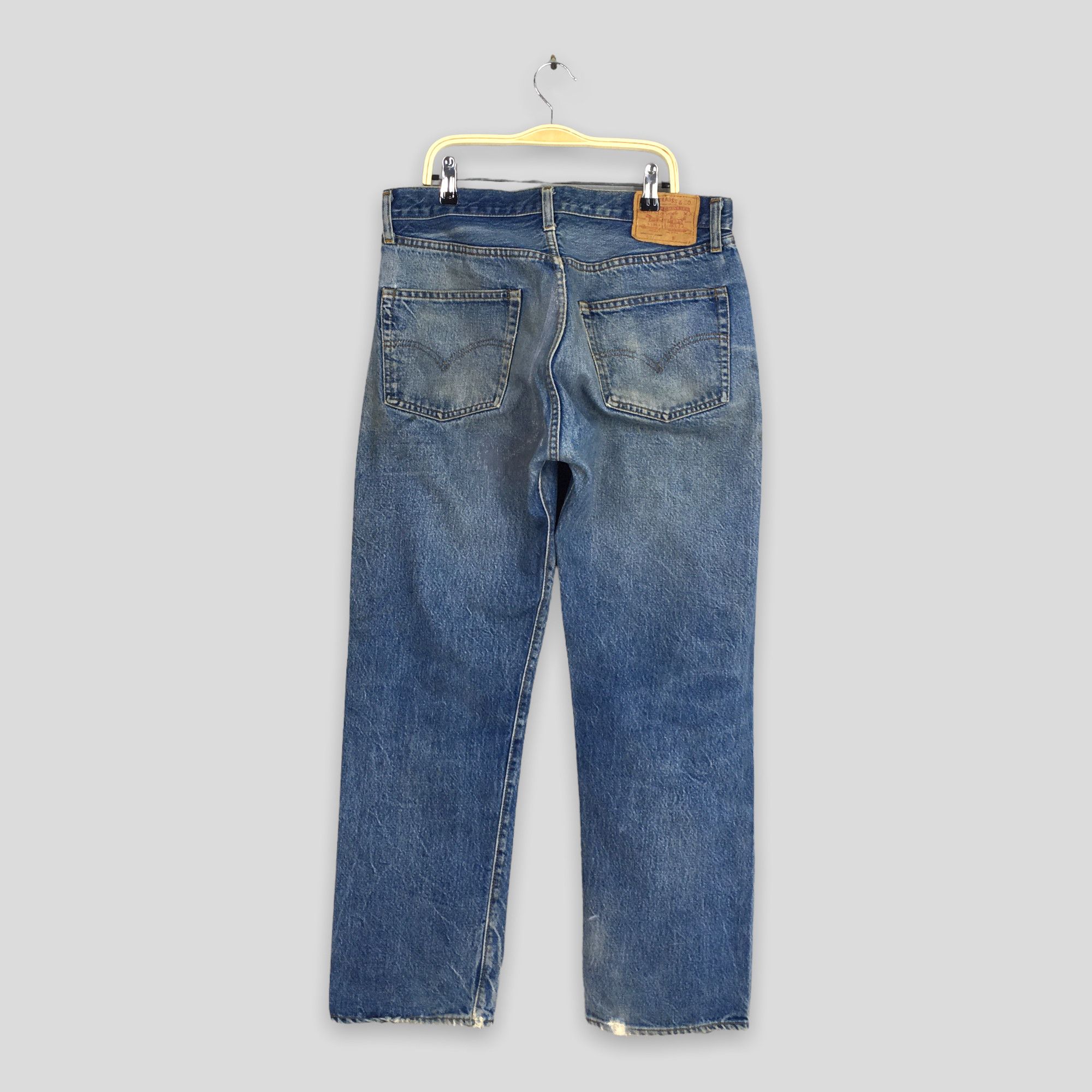 Levi's Size 31x28.5 Vintage 80s Levis 501 Faded Redline Jeans S1854 Size US 31 - 9 Thumbnail