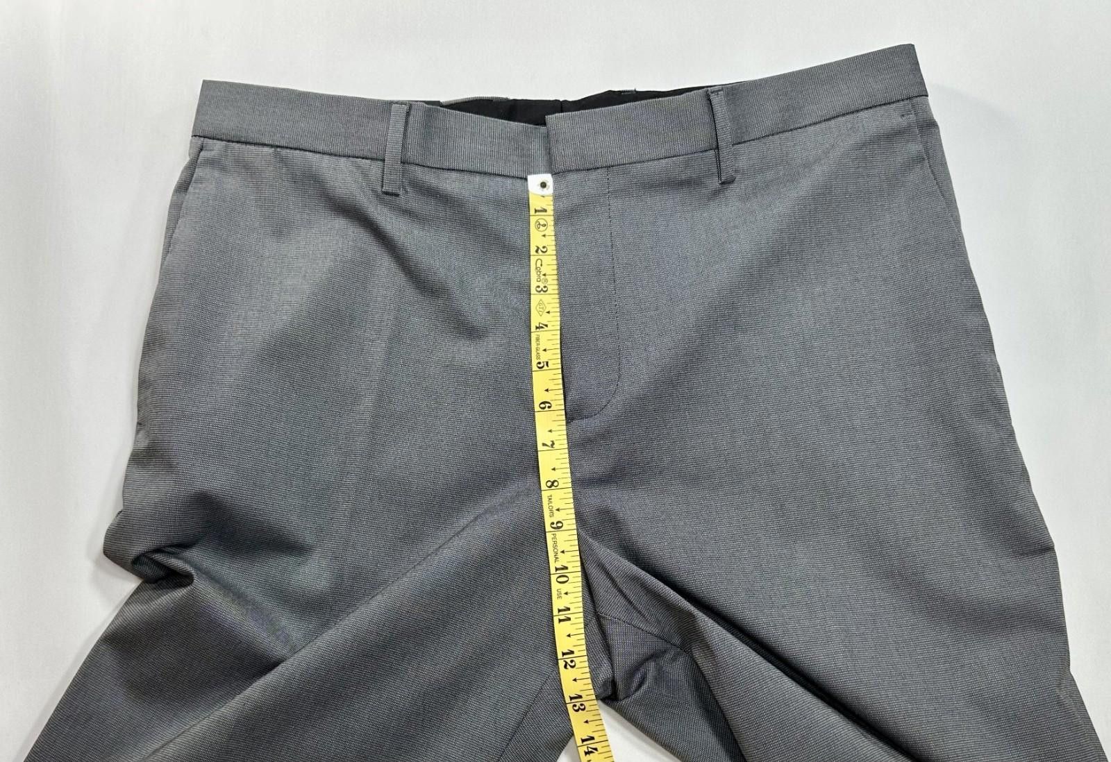 Banana Republic Banana Republic Stretch Slim Fit Dress Pants Gray Mens 36/34 Size US 36 / EU 52 - 4 Thumbnail