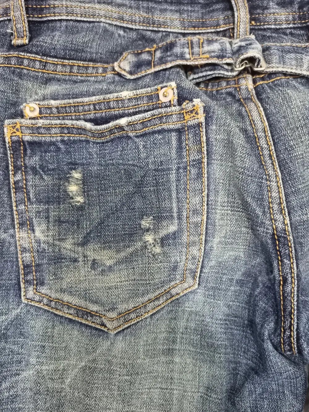 Japanese Brand Chouette Japan Mud Wash Minimalist Flare Jeans Size US 29 - 21 Thumbnail