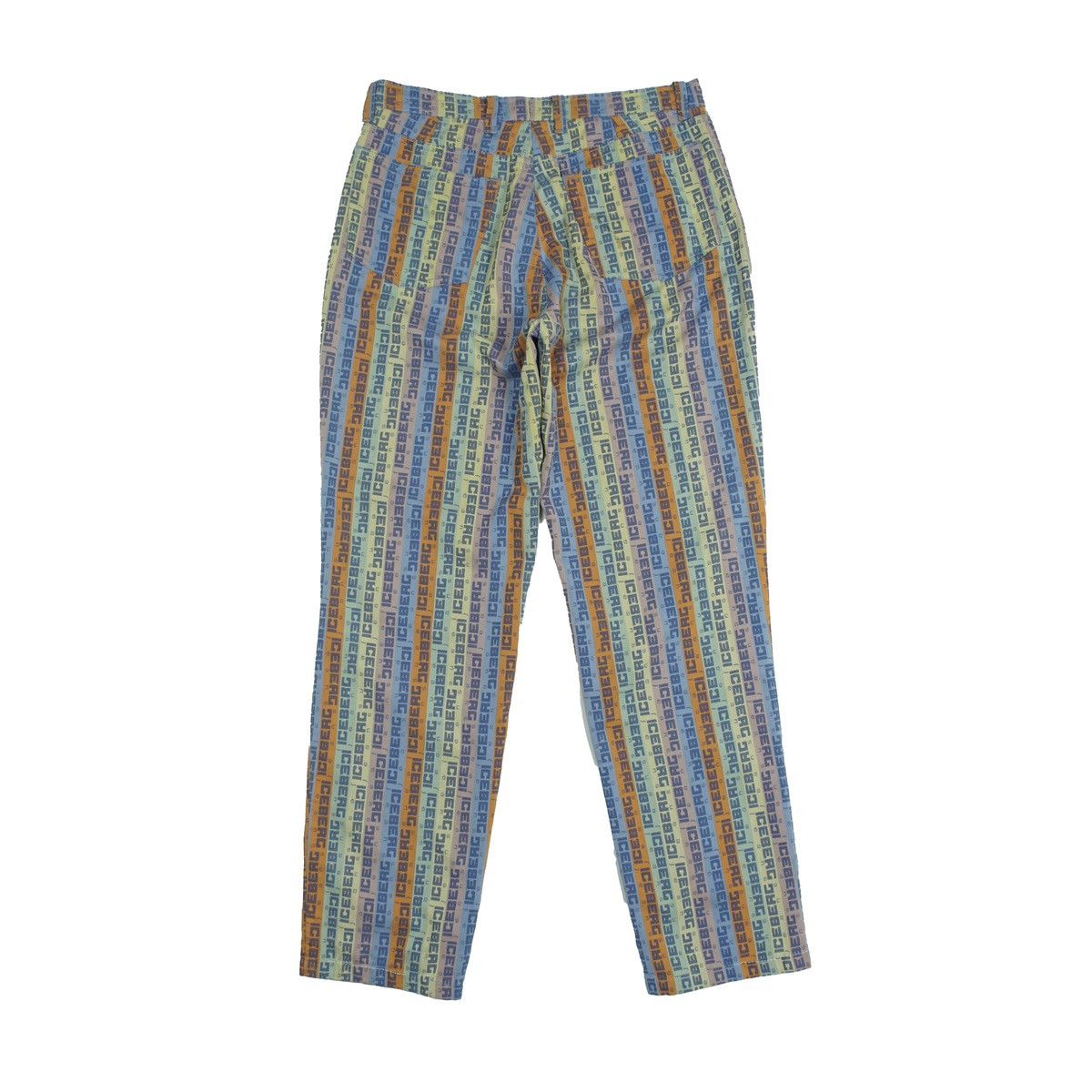 Iceberg *NoTariff Iceberg Spell Out Stripe Pants Size 29" - 3 Thumbnail