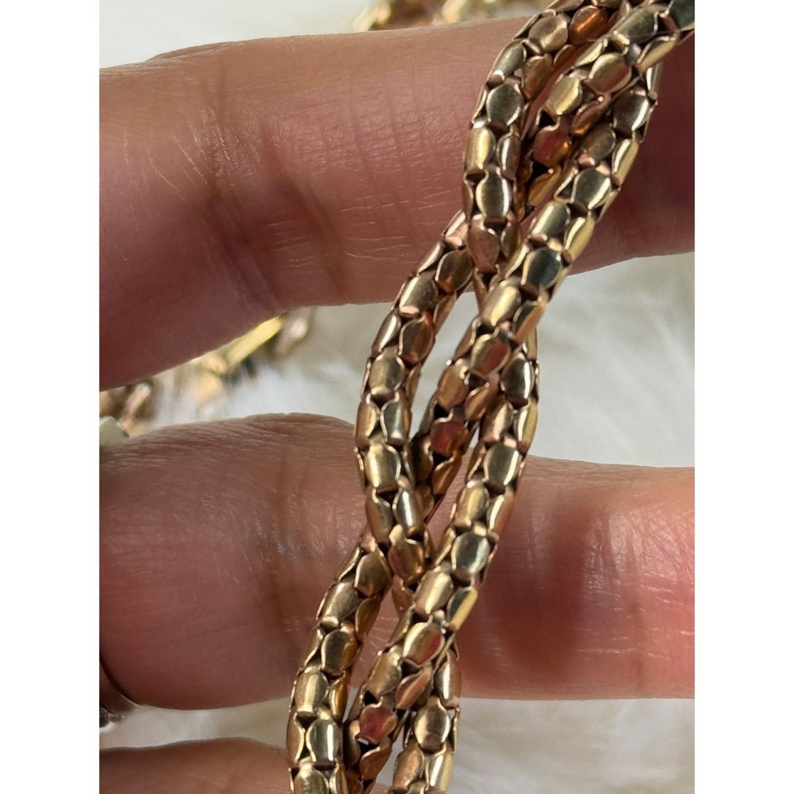 & Other Stories Bigney 12kt vtg Gold Filled Braided Choker Necklace Size ONE SIZE - 8 Thumbnail