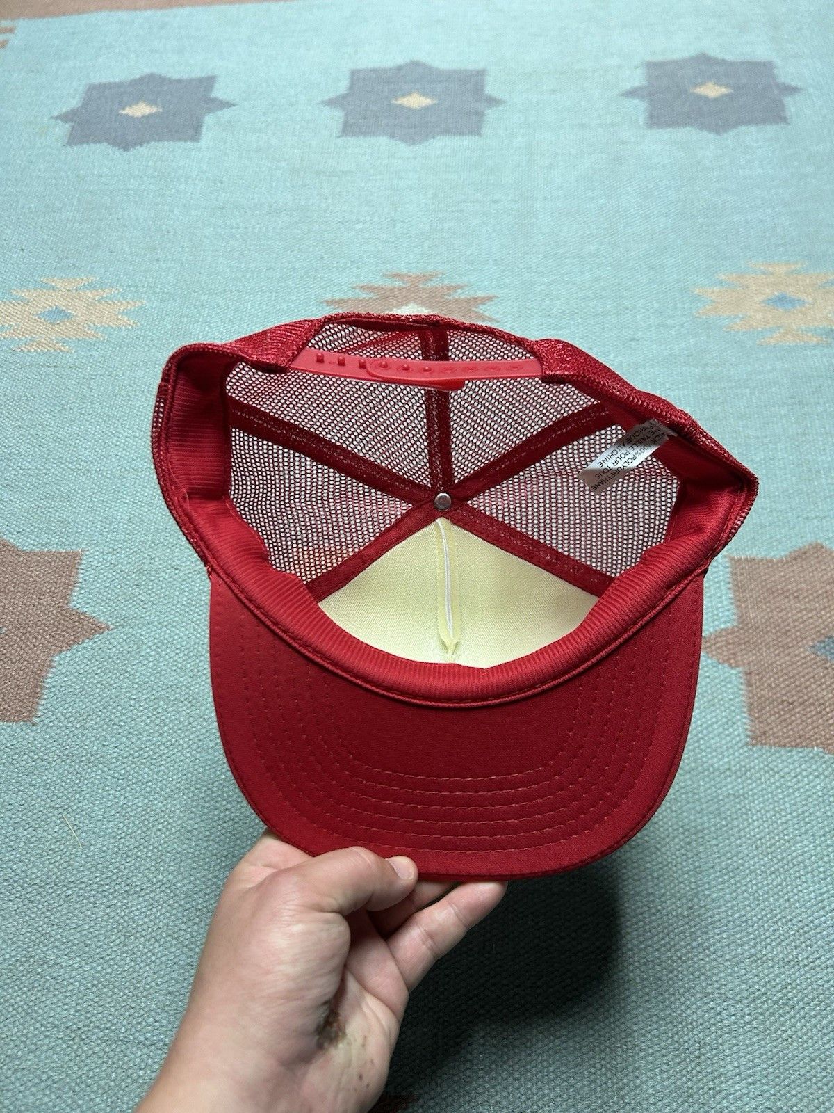 Vintage Vtg trucker hat Martinique beach palm tree boat Caribbean Size ONE SIZE - 5 Thumbnail