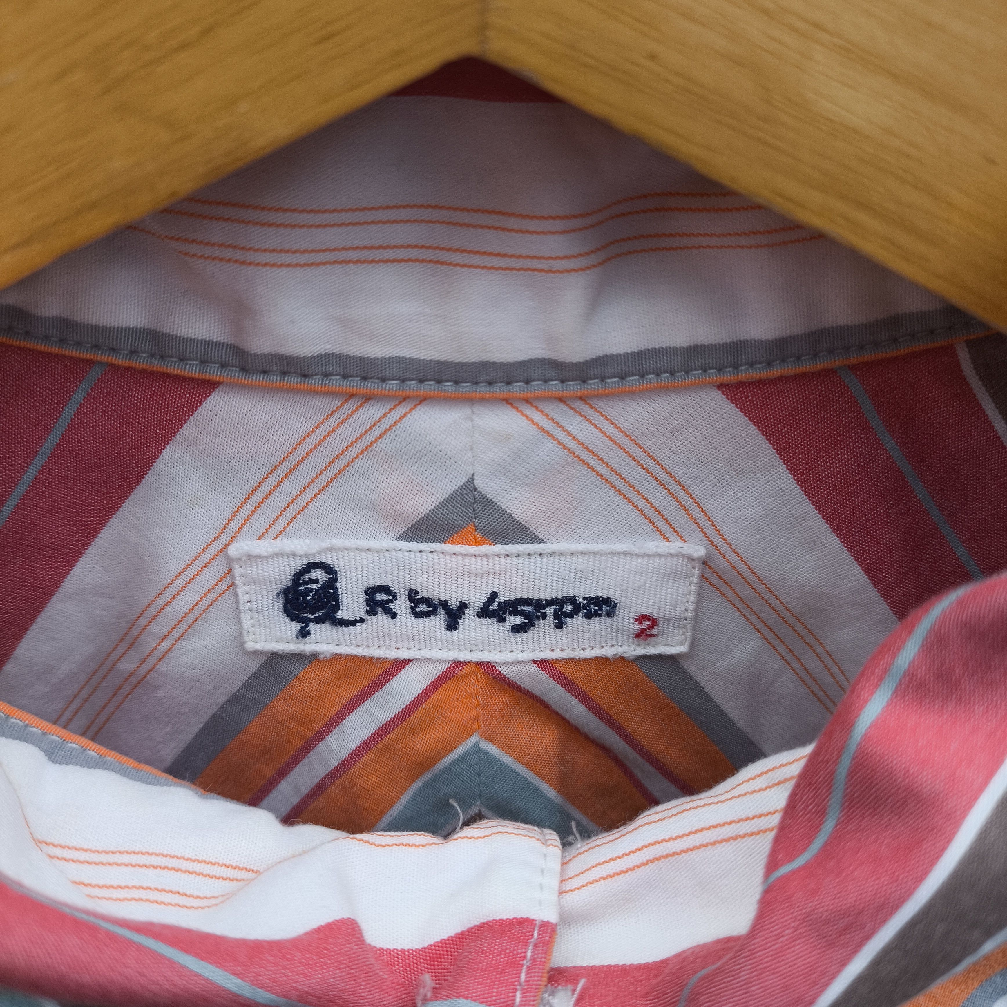 Yohji Yamamoto 45rpm stripped multicolor shirt button up Size US M / EU 48-50 / 2 - 2 Thumbnail