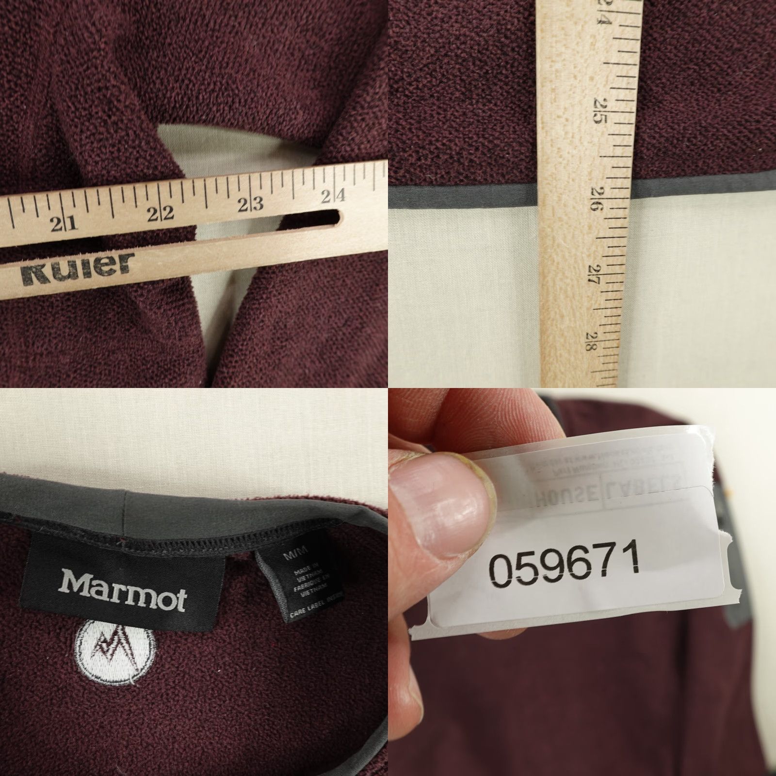 Marmot Marmot Sweater Mens Medium Burgundy Red Fleece Pullover Sweatshirt Outdoors Size US M / EU 48-50 / 2 - 8 Thumbnail