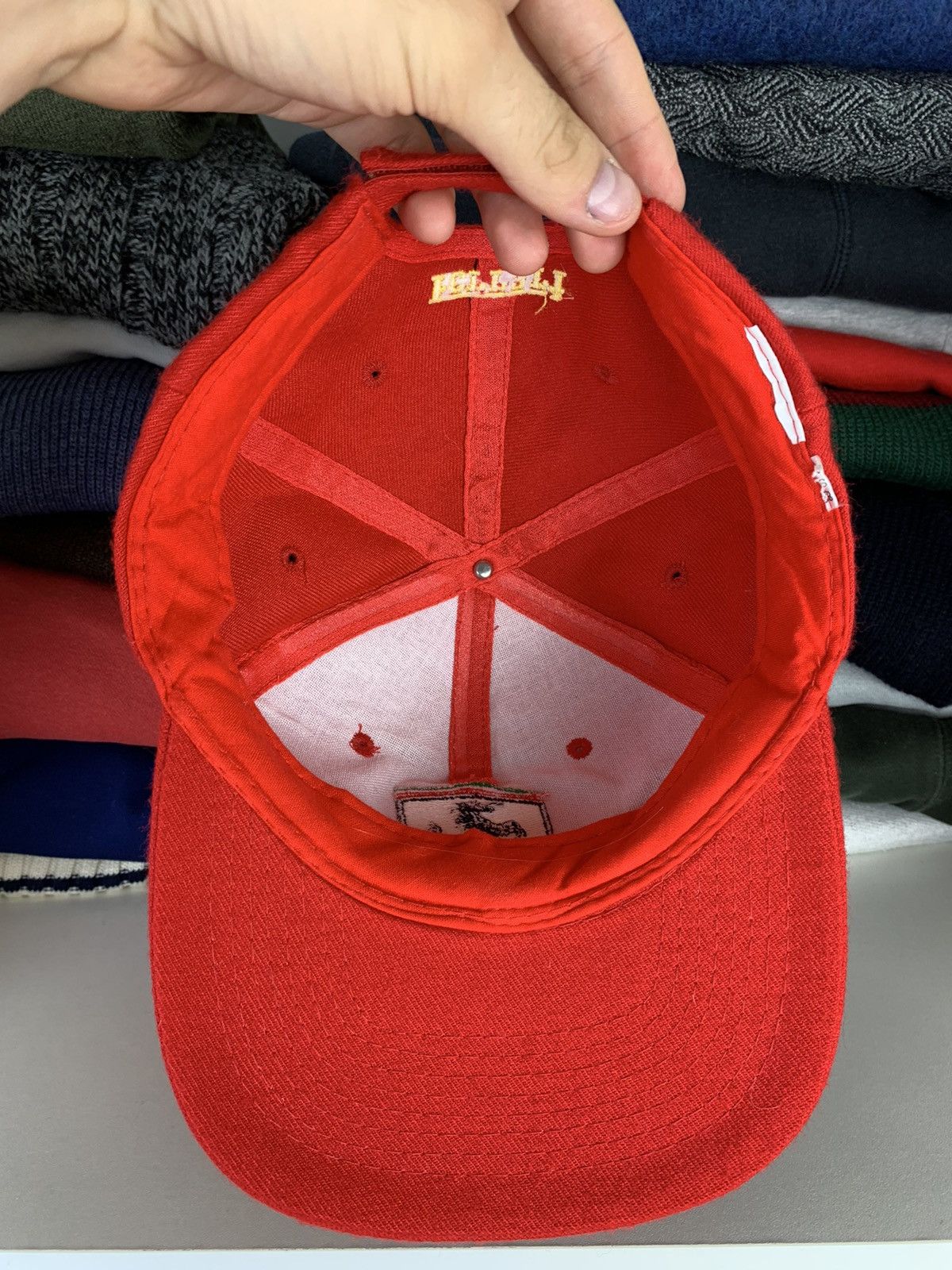 Ferrari Ferrari Big Logo Racing Cap Hat Size ONE SIZE - 12 Thumbnail