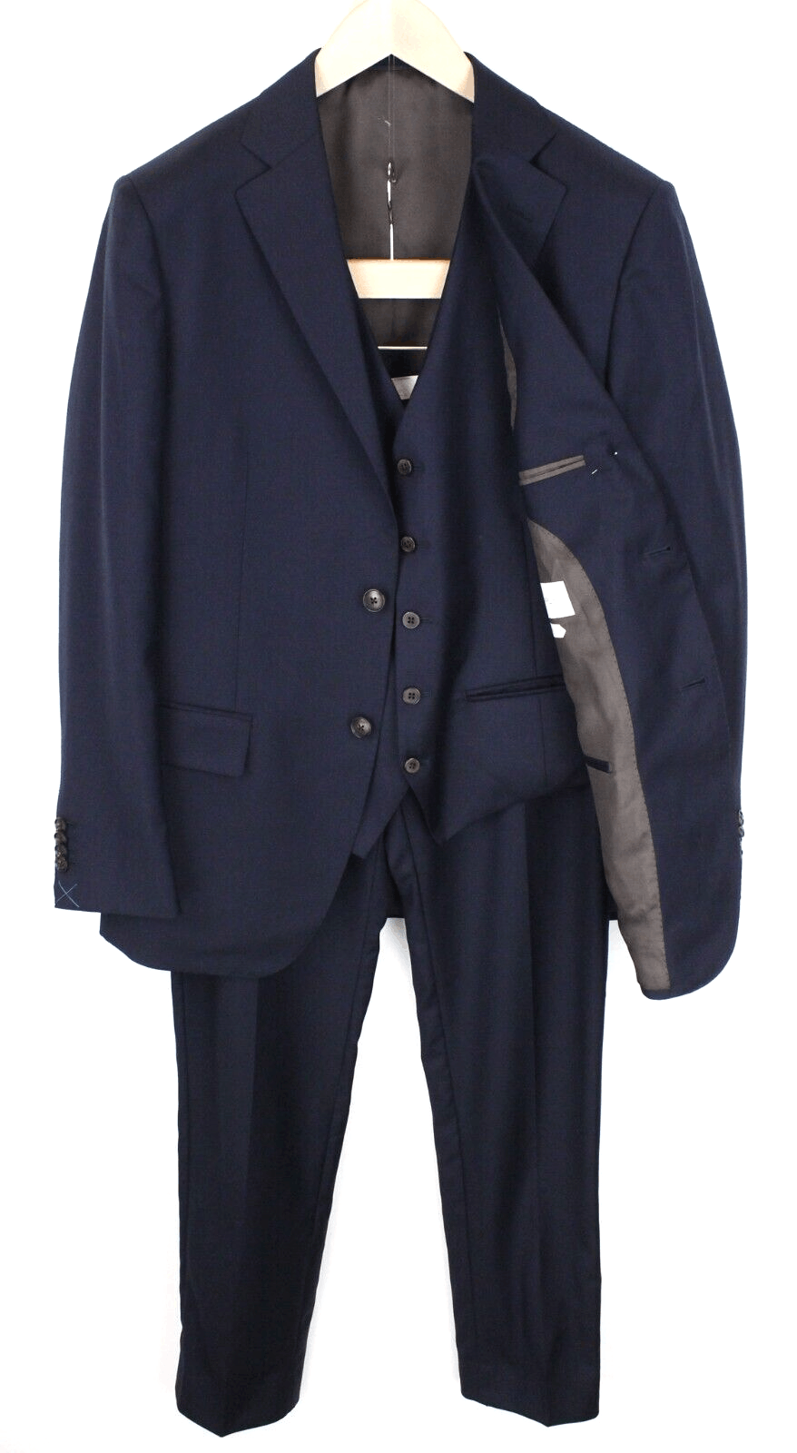 image of Suitsupply Napoli Uk38R Wool Blue 3-Piece Reda Suit 67578, Men's