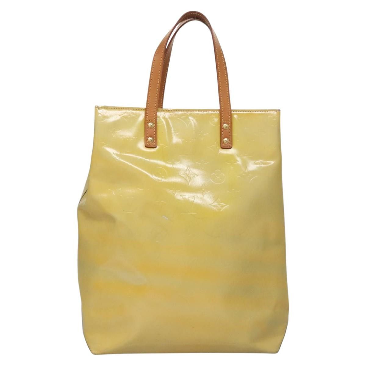 Louis Vuitton LOUIS VUITTON Monogram Vernis Reade MM Hand Bag Gris M91142 Size ONE SIZE - 2 Thumbnail