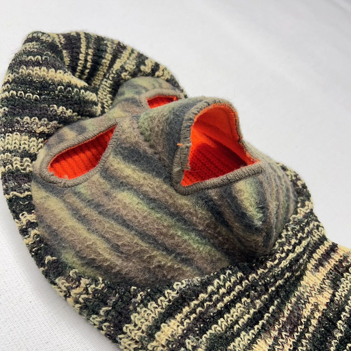 Cabelas × Vintage VTG Cabelas Ski Mask Camouflage Hunting Fleece Knit Orange Size ONE SIZE - 7 Thumbnail