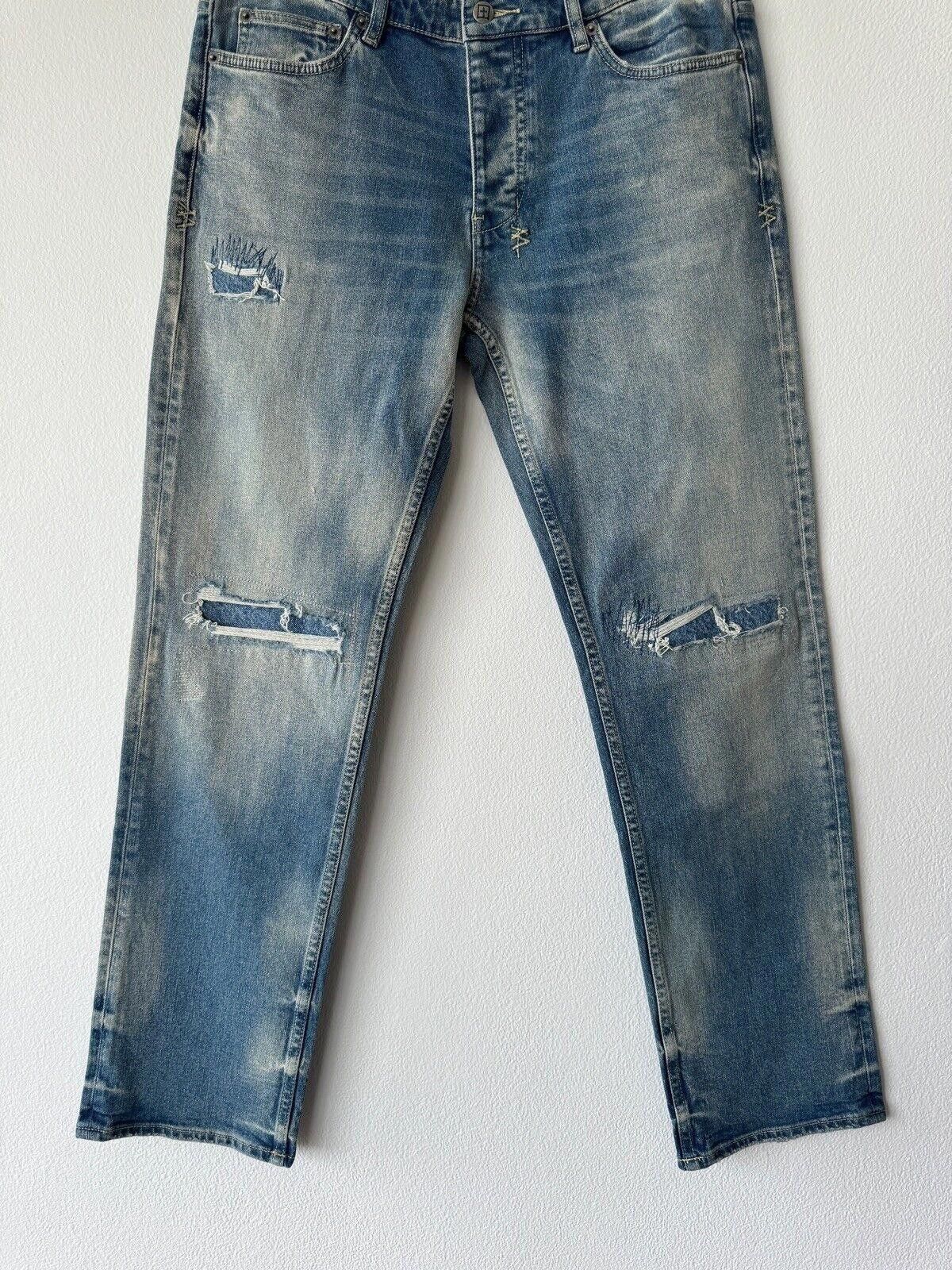 Ksubi new Ksubi mens denim jean hazlow 32 medium tektonik blue rip Size US 32 / EU 48 - 3 Thumbnail
