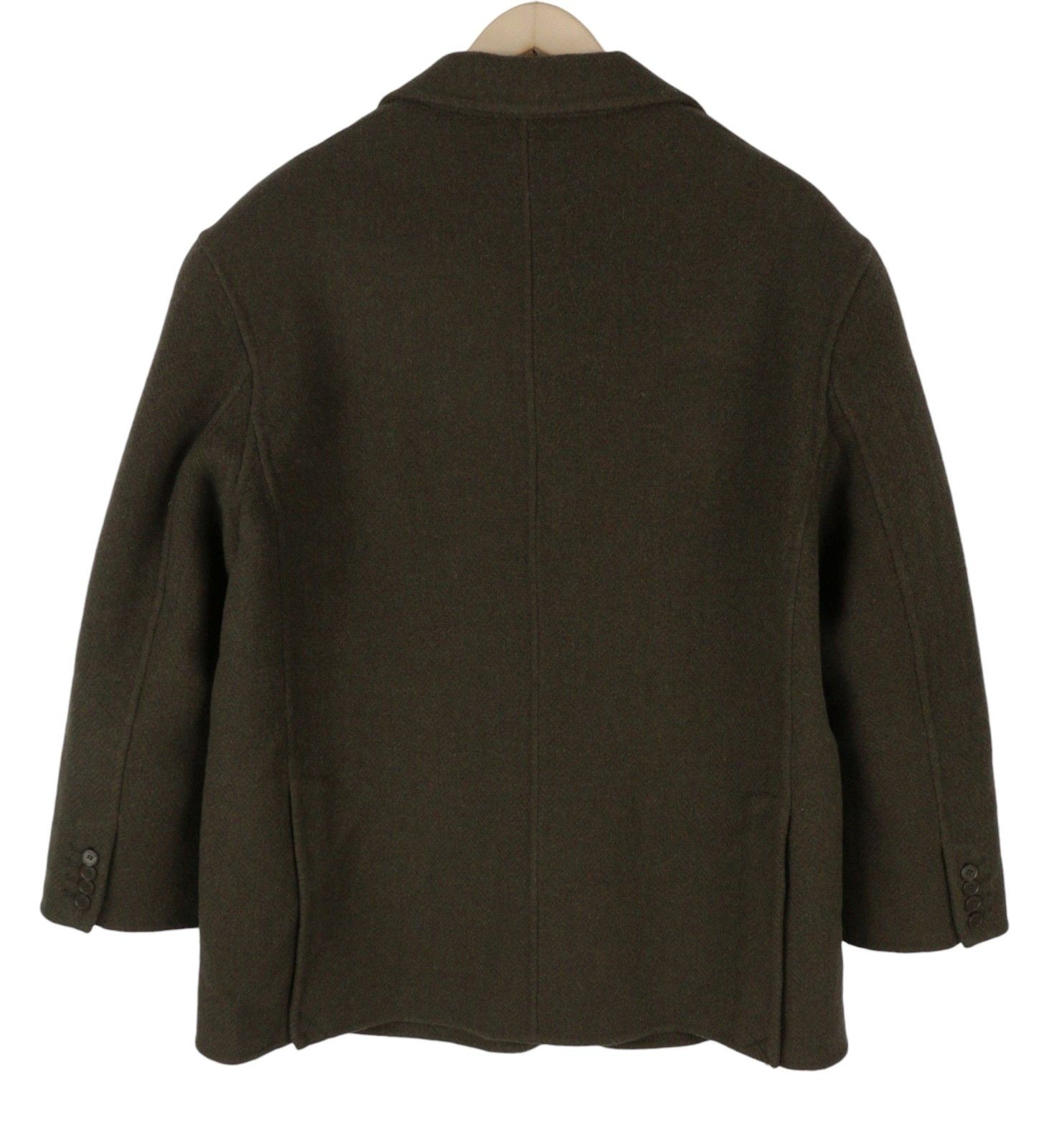 Sandro FISHER 38 M Khaki Wool Blend Collar 88488 Size M / US 6-8 / IT 42-44 - 5 Thumbnail