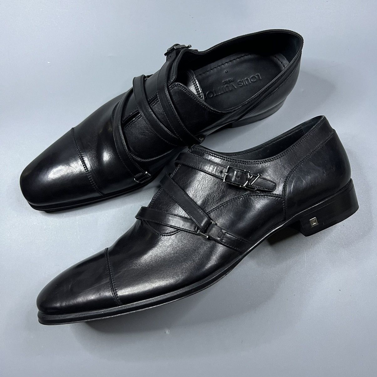 Louis Vuitton Louis Vuitton LV Logo Equinox Derby Leather Shoes Size US 9 / EU 42 - 2 Thumbnail