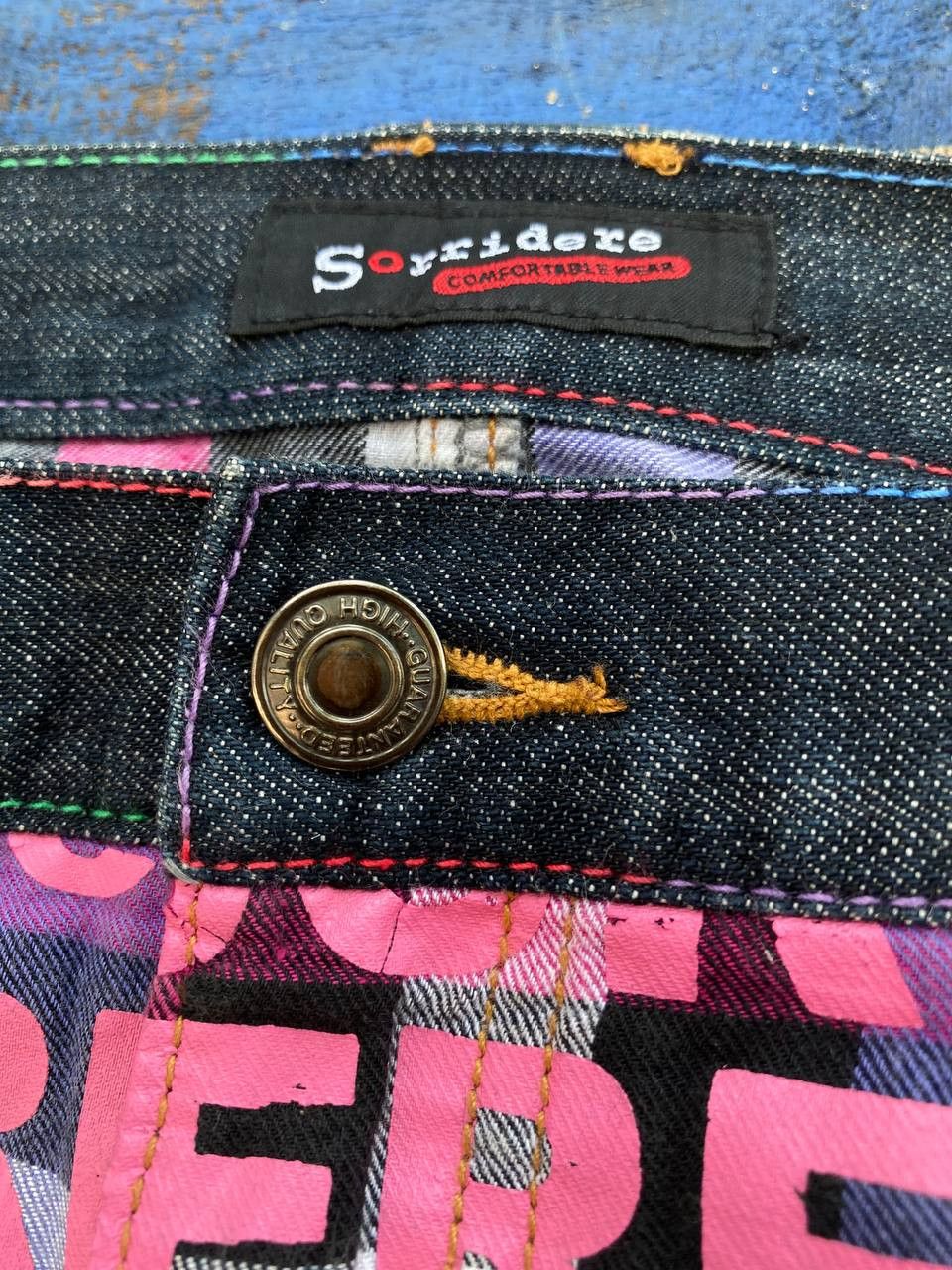 If Six Was Nine Vintage Sorridere Japan Double Waist Jeans Size US 36 / EU 52 - 4 Thumbnail
