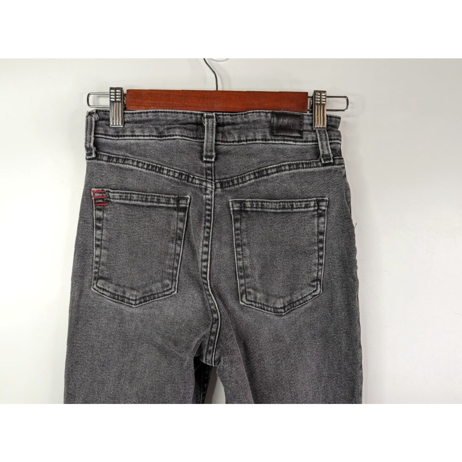 Bdg BDG Jeans Women's 25 Gray Kick Flare High Rise Cropped Raw Hem Denim Size 42" / US 20 - 5 Thumbnail