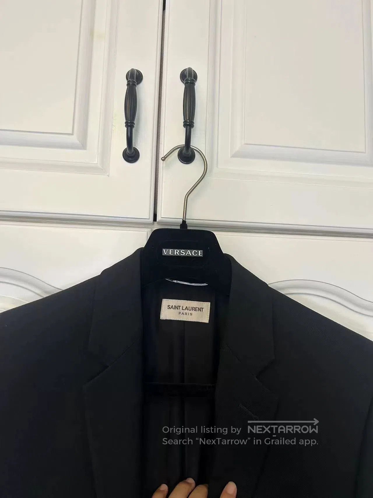 Saint Laurent Paris Saint Laurent Silver Button Blazer. Size US S / EU 44-46 / 1 - 3 Thumbnail