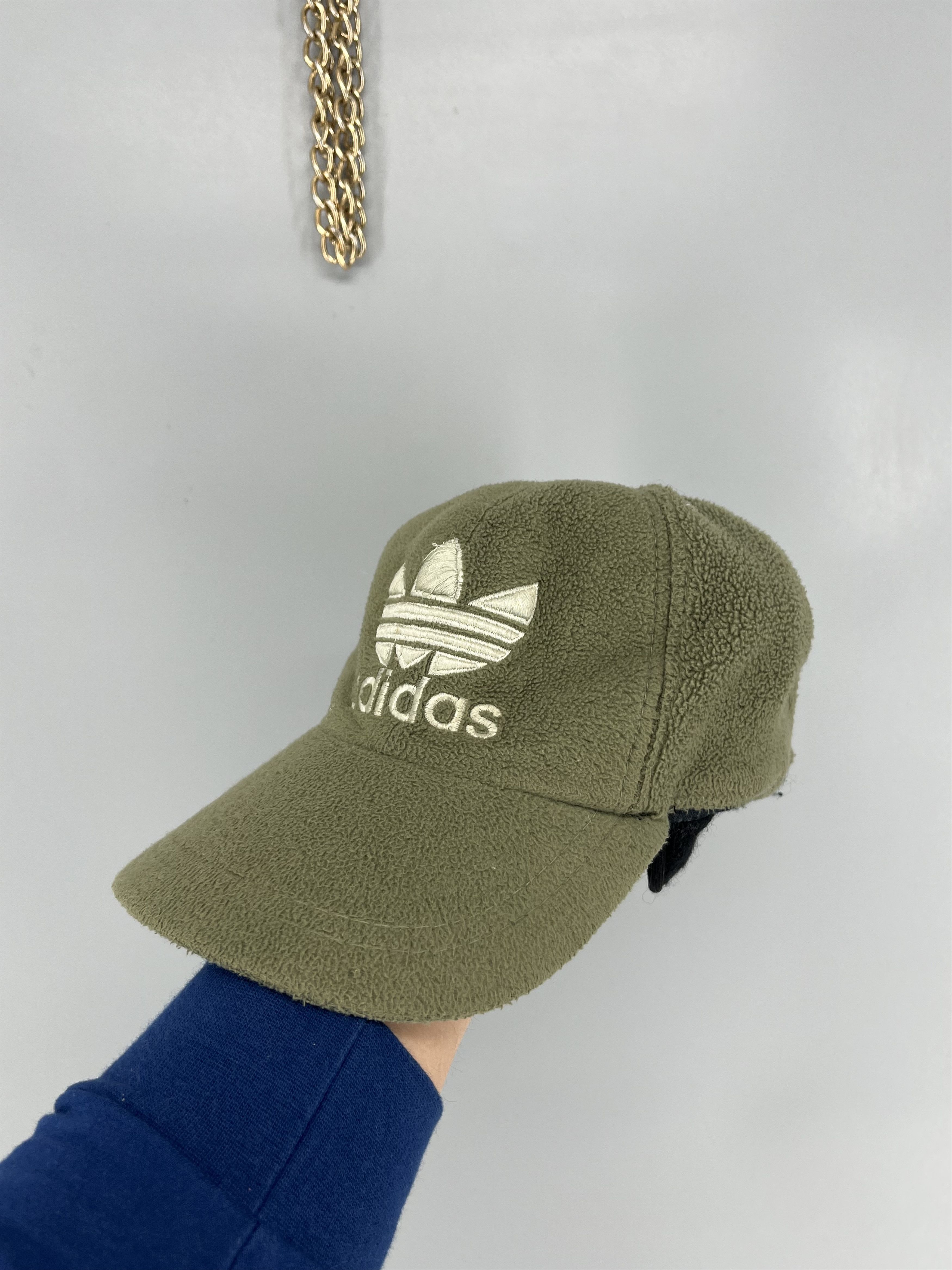 Adidas Vintage 90s Adidas Fleece Winter Gorpcore Cap Size ONE SIZE - 1 Thumbnail