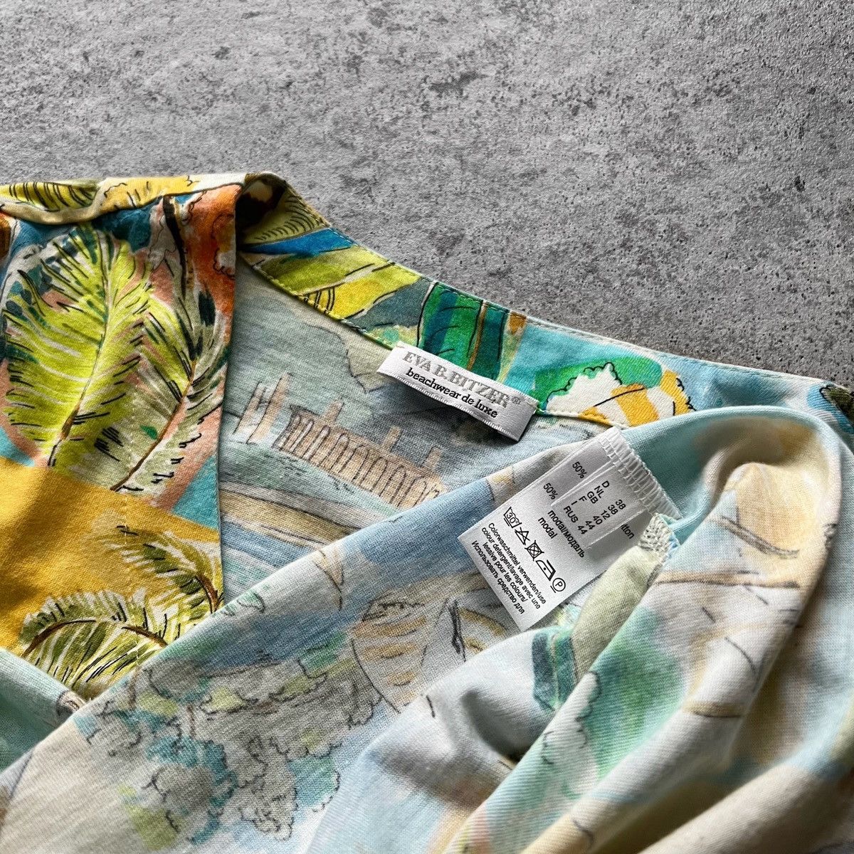 Designer × Vintage Eva B.Bitzer De Luxe Womens Vintage 90s Full Printed Dress Size M / US 6-8 / IT 42-44 - 7 Thumbnail