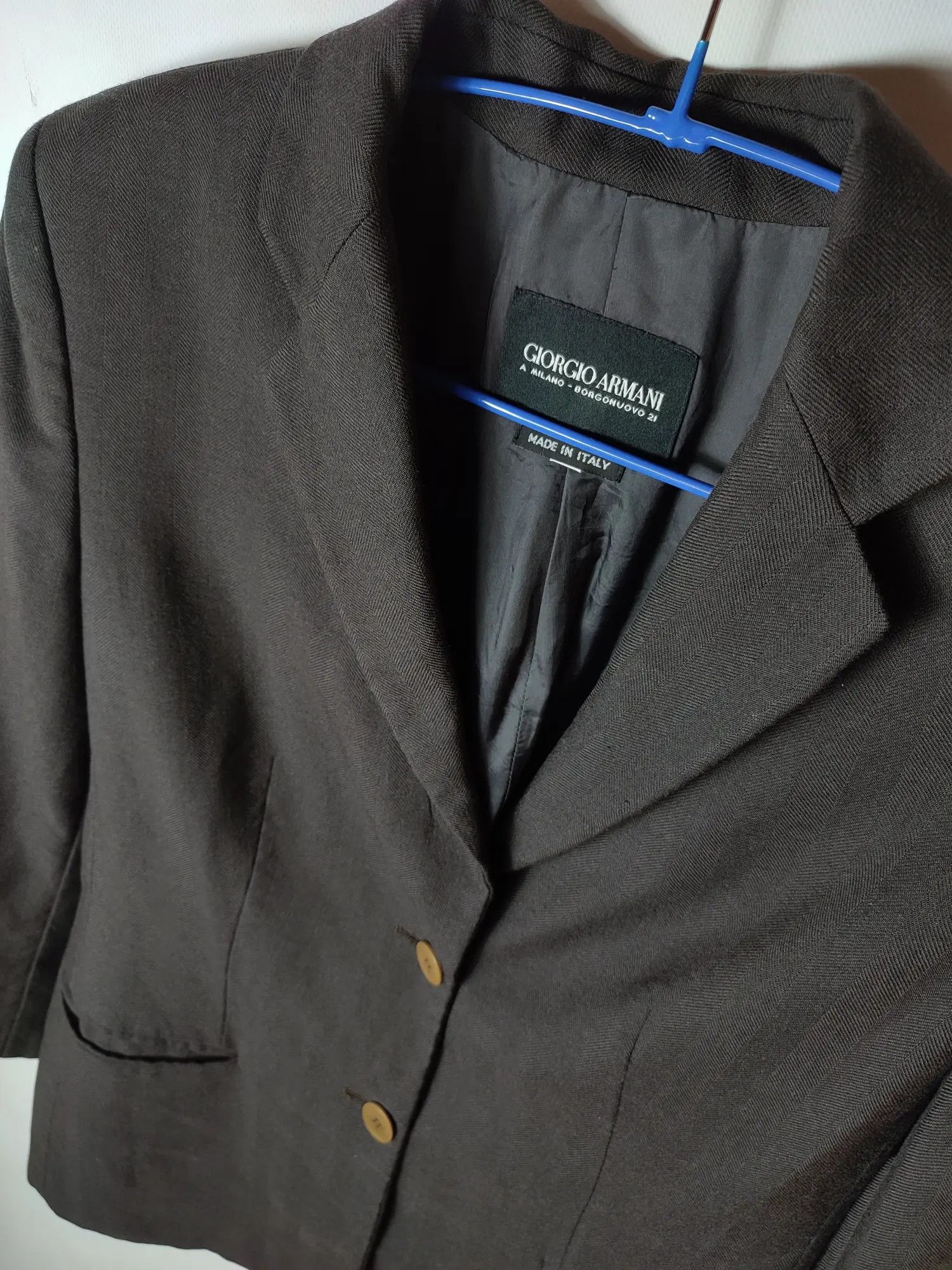 Armani × Giorgio Armani GA Armani Borgonuovo 21 Baby Camel Wool Vintage Blazer Size L / US 10 / IT 46 - 1 Thumbnail