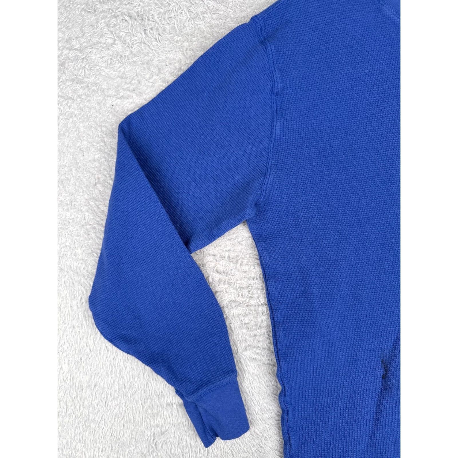 Polo Ralph Lauren Polo Ralph Lauren Shirt Men Medium Blue Waffle Knit Thermal 100% Cotton READ Size US M / EU 48-50 / 2 - 3 Thumbnail