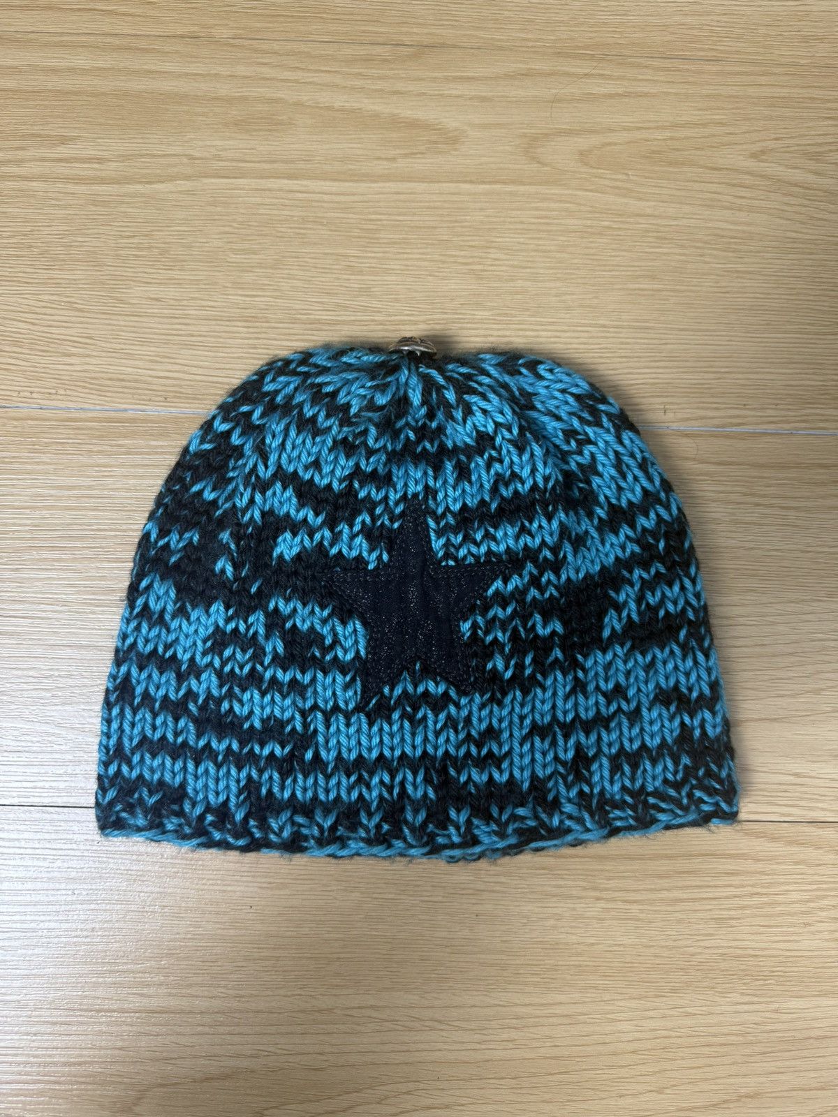 Chrome hearts star patch knit beanie