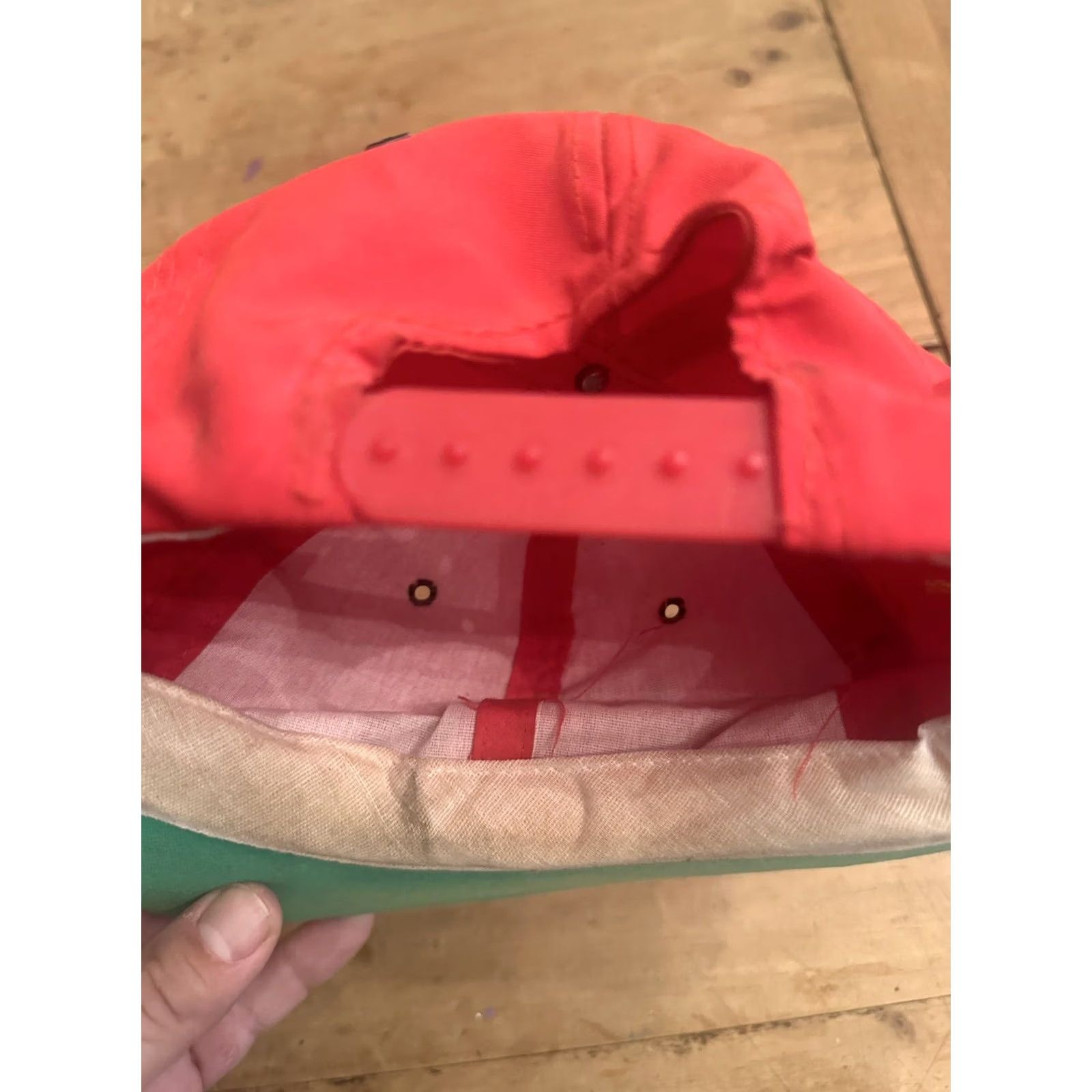 Vintage VINTAGE Unbranded Red SnapBack Hat, One Size, Men, Trucker Hat, First Mate Jon Boating Yacht Captain Fishing Boat, Fish, Red Size ONE SIZE - 6 Thumbnail