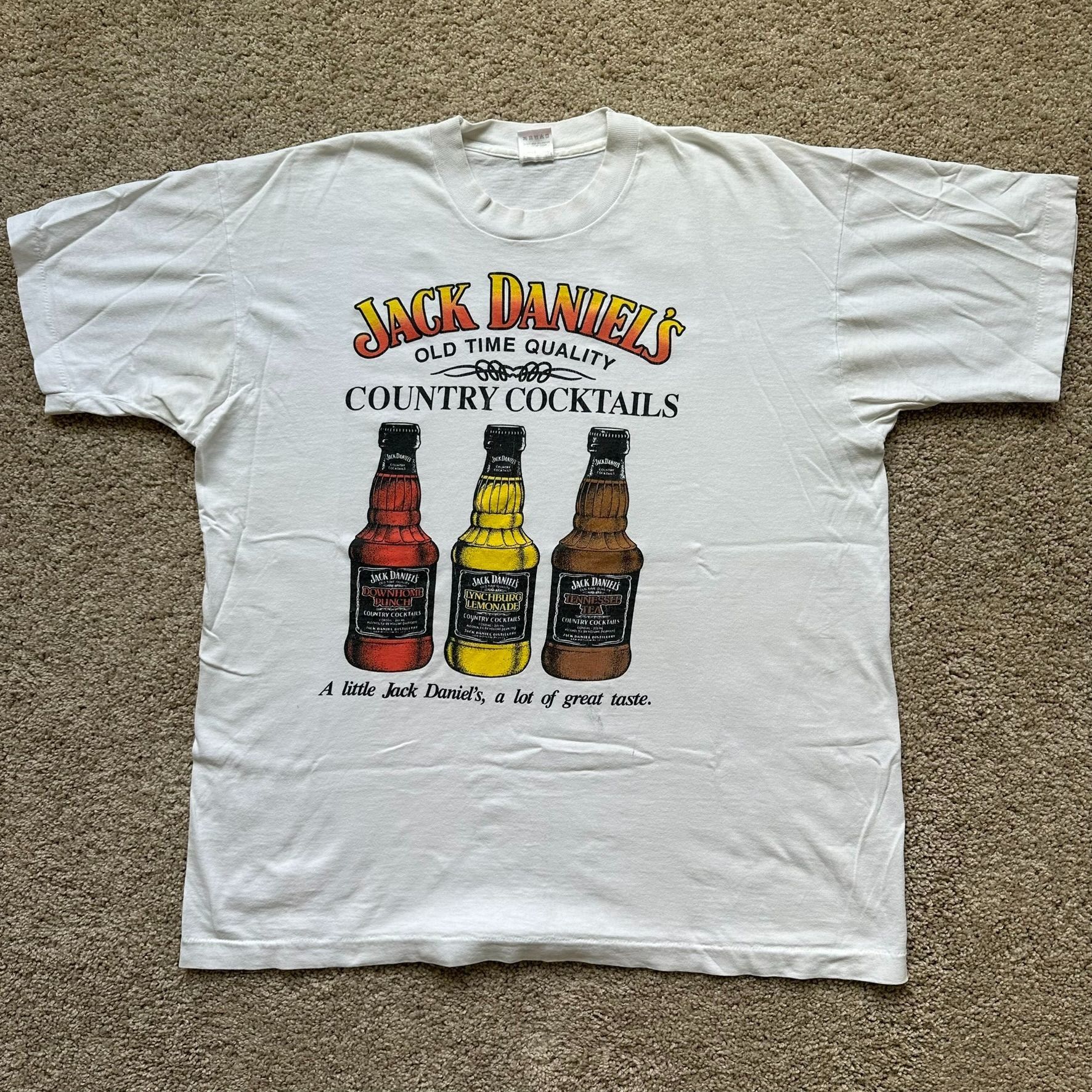 Vintage Vintage 90s Jack Daniel's Whiskey Country Cocktails T-Shirt Size US XL / EU 56 / 4 - 4 Thumbnail