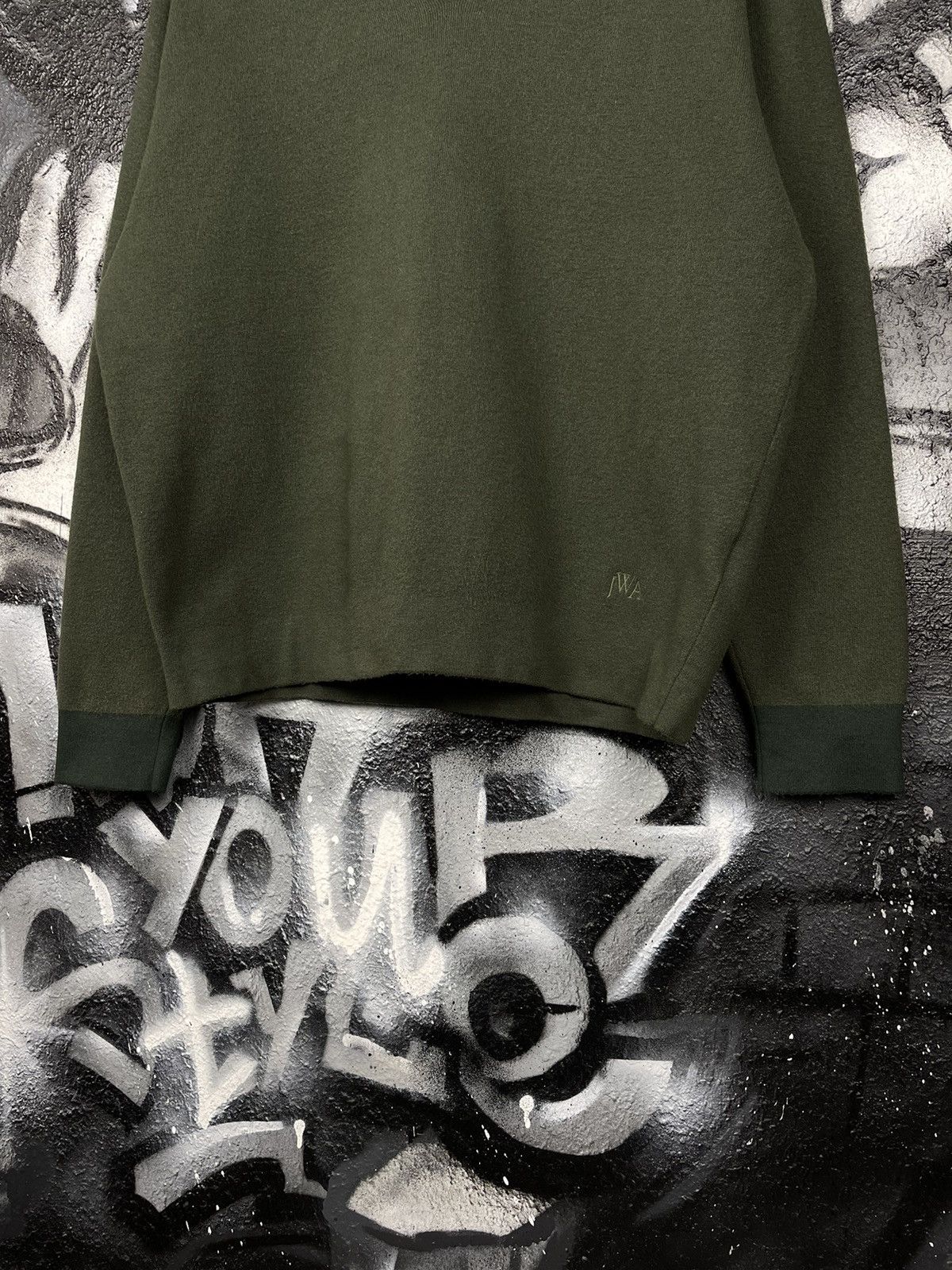 JW Anderson × Japanese Brand × Uniqlo Uniqlo x J.W. Anderson Souffle Yarn Sweater Dark Green Size L / US 10 / IT 46 - 4 Thumbnail