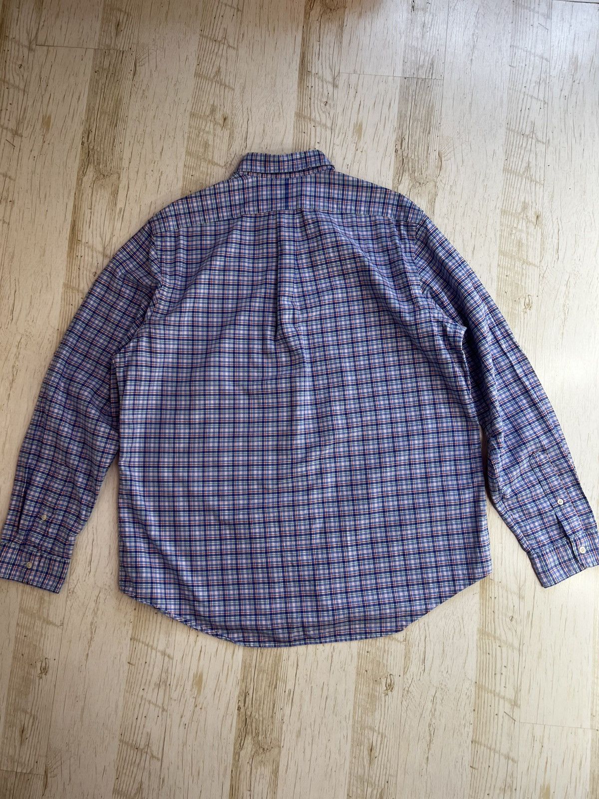 Ralph Lauren Ralph Lauren Classic Fit Plaid Shirt Blue Red Check Cotton Size US XL / EU 56 / 4 - 5 Thumbnail