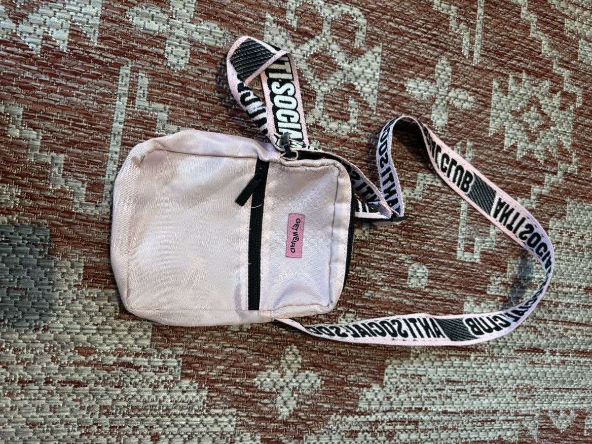 Anti Social Social Club Anti Social Club Get Weird Pink Side Bag Rare Size ONE SIZE - 1 Thumbnail