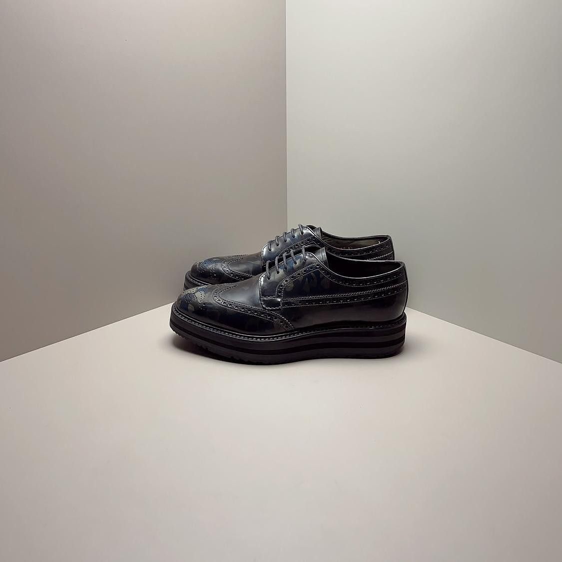Prada Prada Leather Brogue Platform Shoes Size 6.5 Size US 6.5 / EU 39-40 - 1 Thumbnail