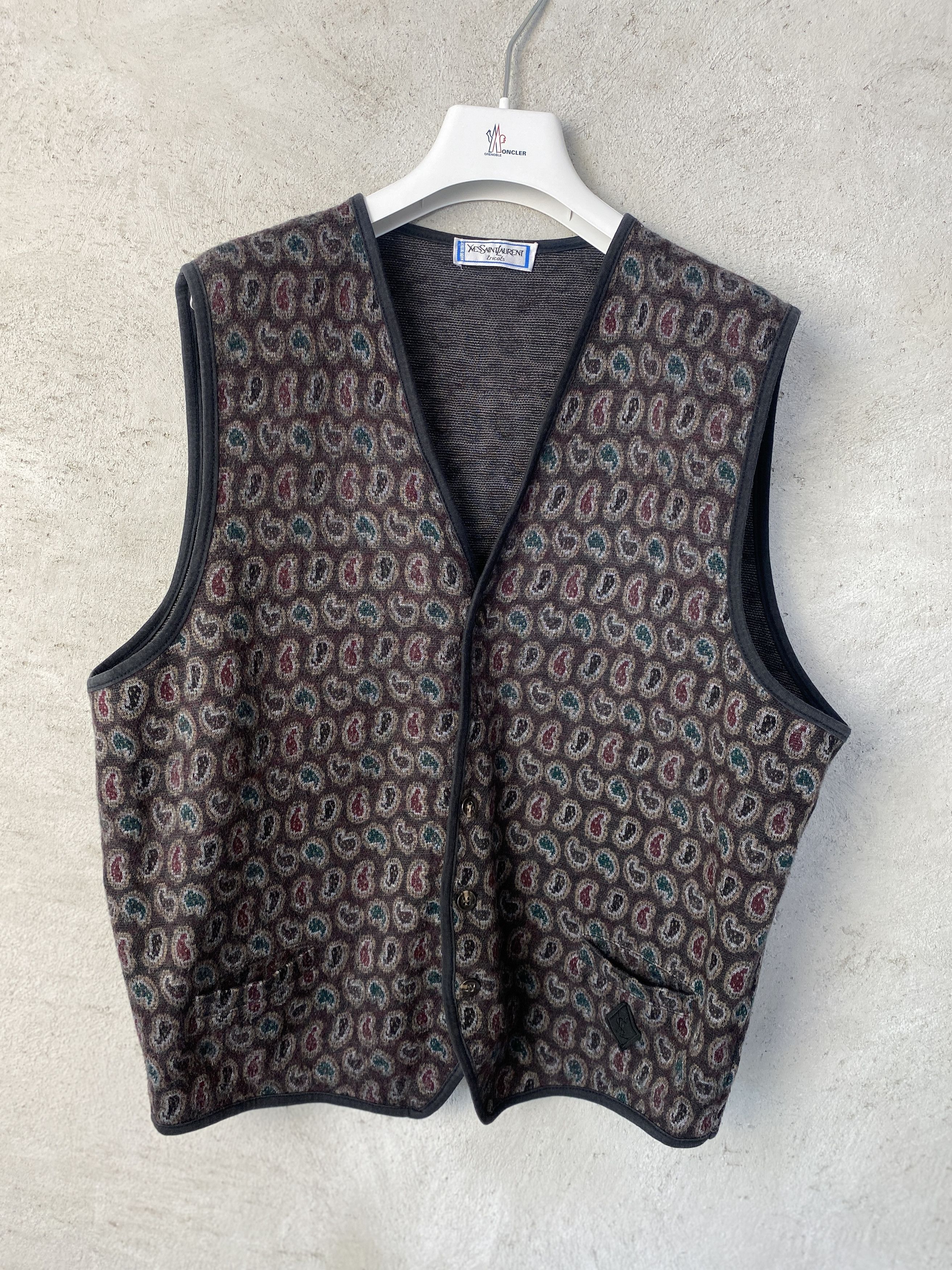 トップス Vintage ysl vest Yves Saint Laurent Vintage Suit Vest Size L/XL | eBay
