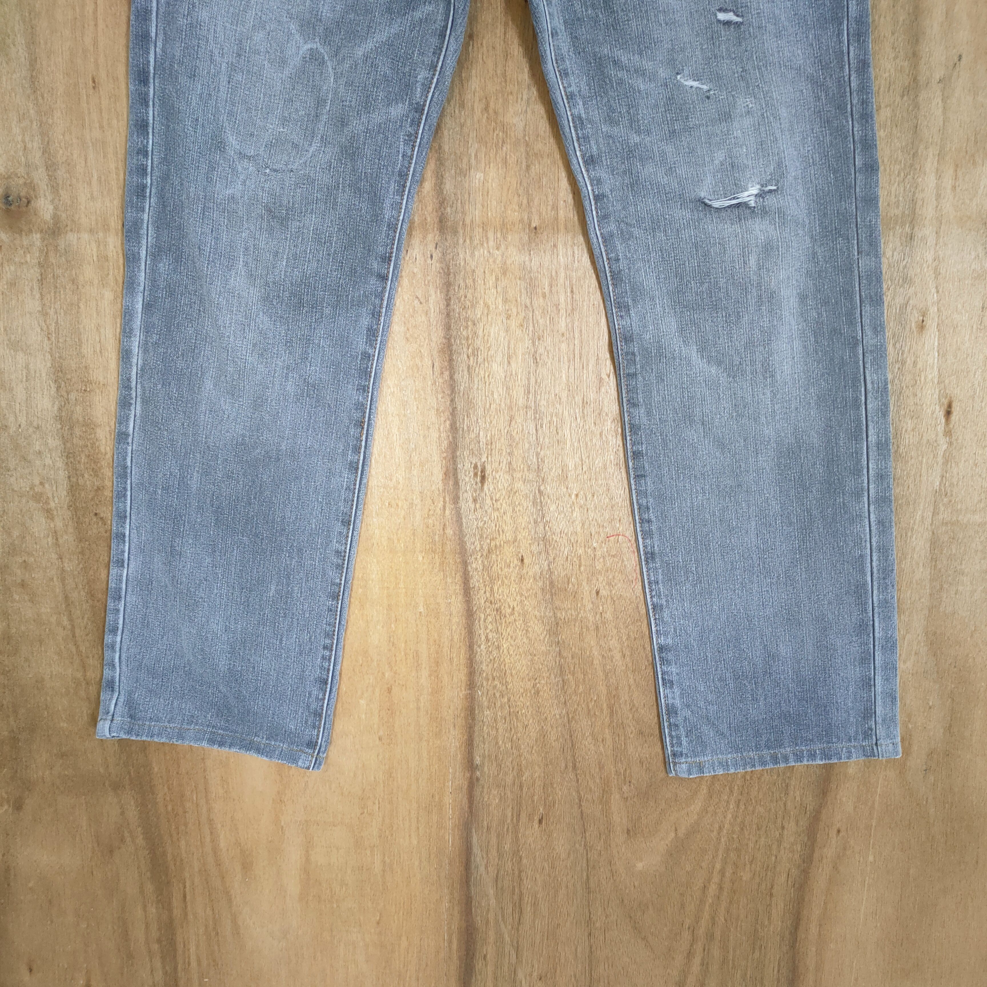 Japanese Brand VINTAGE JAPAN BLACK DISTRESSED JEANS PANTS Size US 30 / EU 46 - 3 Thumbnail