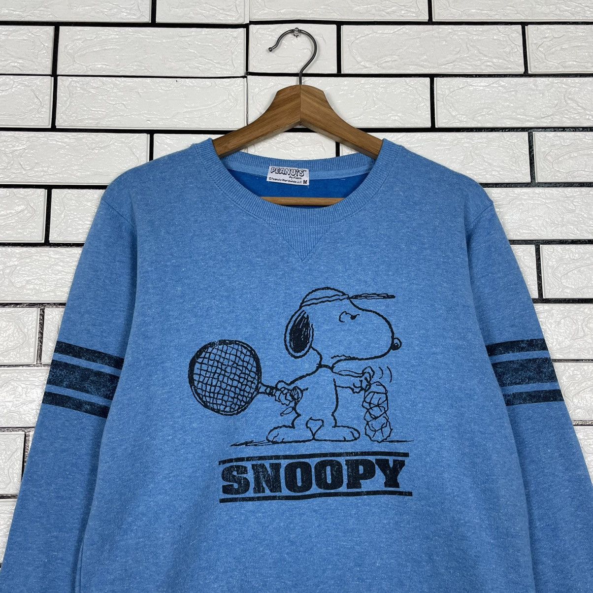 Peanuts Peanuts Snoopy Famous Tennis Player Blue Sweatshirt Size US S / EU 44-46 / 1 - 2 Thumbnail