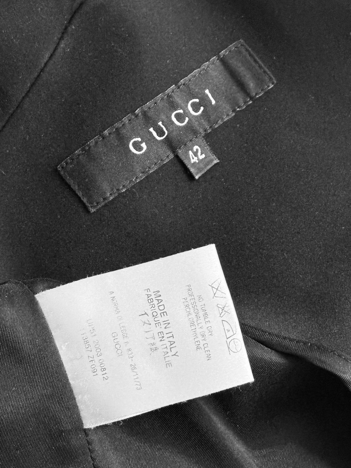 Gucci Gucci by Tom Ford F/W 2003 Runway Black Jacket Size M / US 6-8 / IT 42-44 - 6 Thumbnail