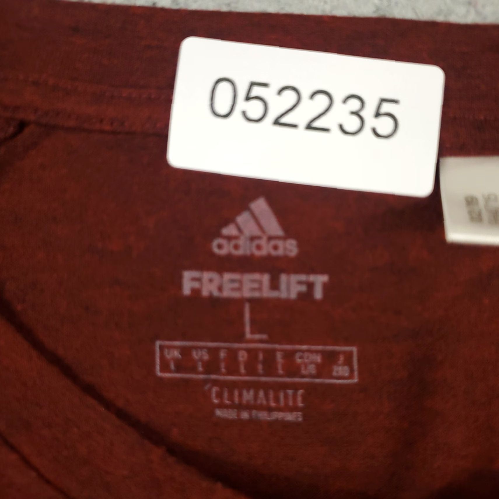 Adidas Adidas T Shirt Mens Large Red Active Workout Short Sleeve Casual Sports Logo Modern Size US L / EU 52-54 / 3 - 6 Thumbnail