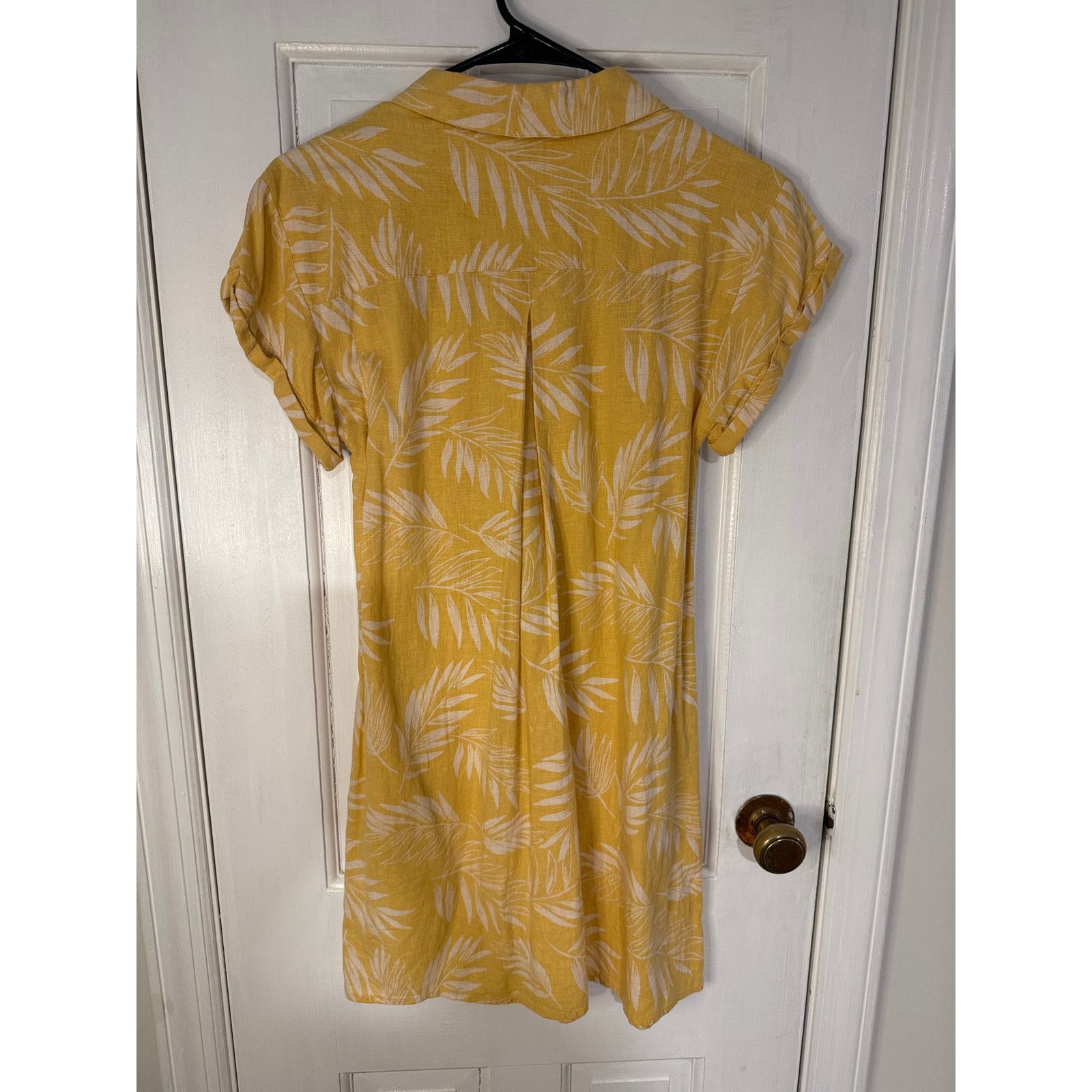 Faherty Faherty Yellow Hana Dress Front Button Linen/Cotton Size S Size S / US 4 / IT 40 - 2 Thumbnail
