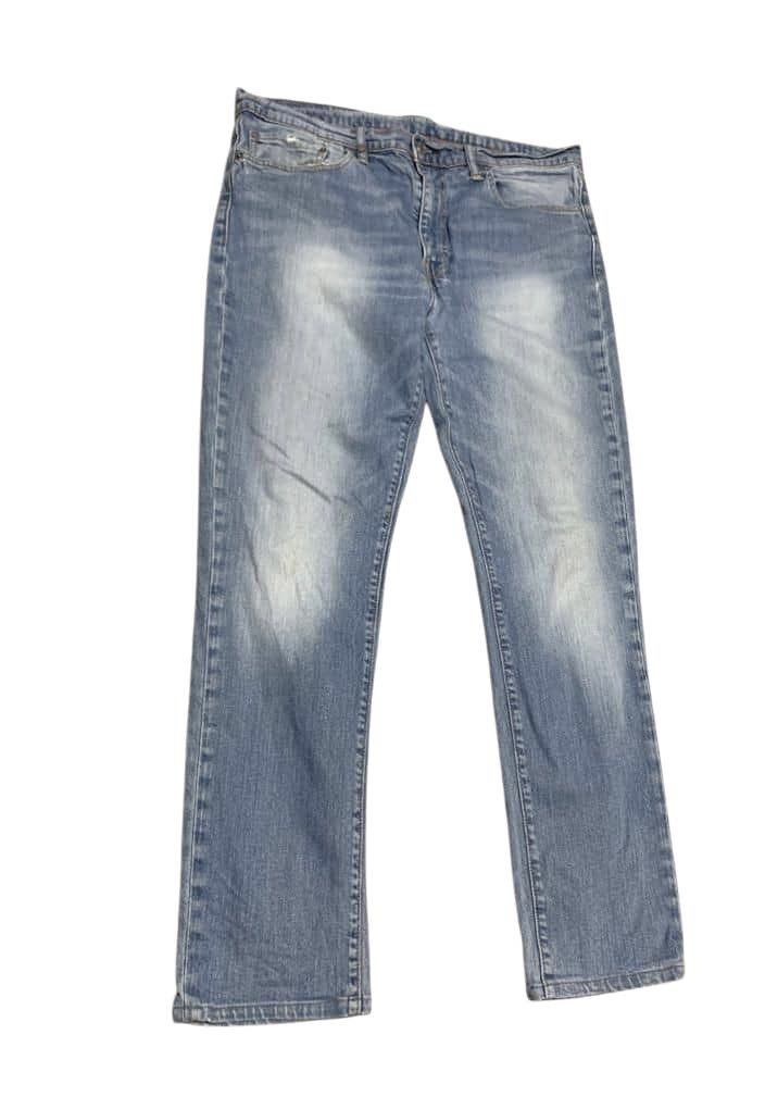 Levi's Vintage Levis Straight Faded Blue Jeans Size US 35 - 2 Thumbnail