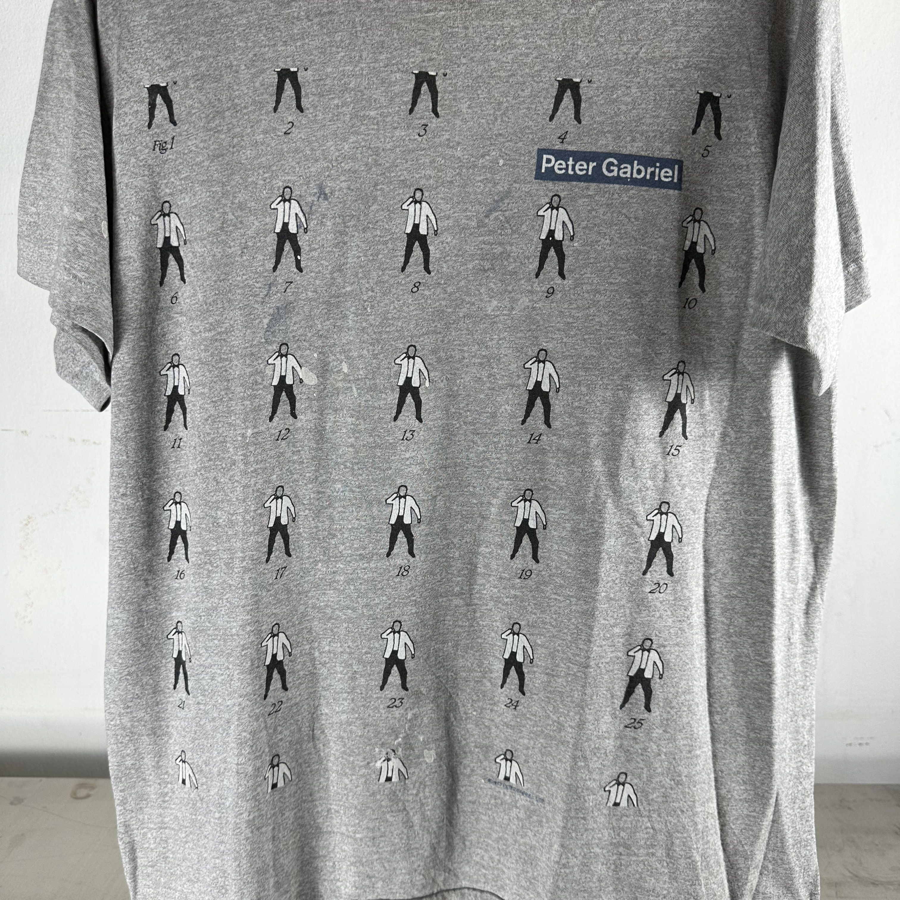 Vintage ​Vintage 1987 Peter Gabriel Tour Concert T-shirt Size US M / EU 48-50 / 2 - 2 Thumbnail