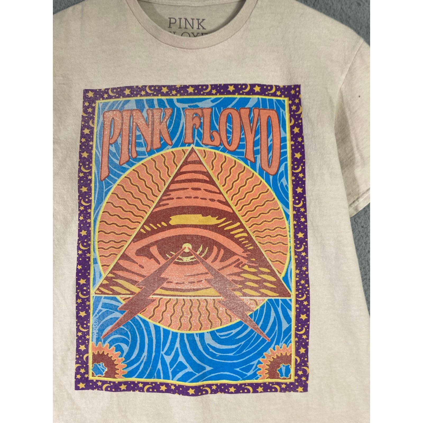 Pink Floyd Pink Floyd Unisex Beige Graphic Tee Size Small Size US S / EU 44-46 / 1 - 5 Thumbnail