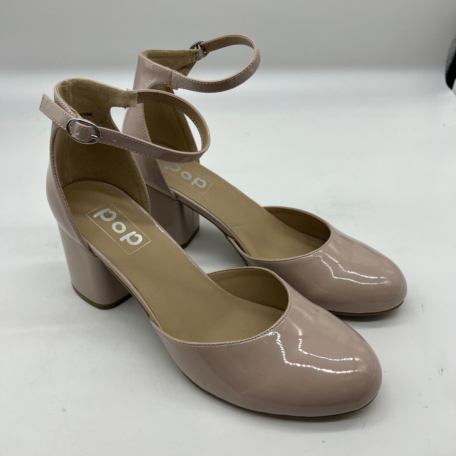 Other Pop Womens Gal Block Heel Nude Pumps Size 11M Size US 11 / IT 41 - 1 Thumbnail