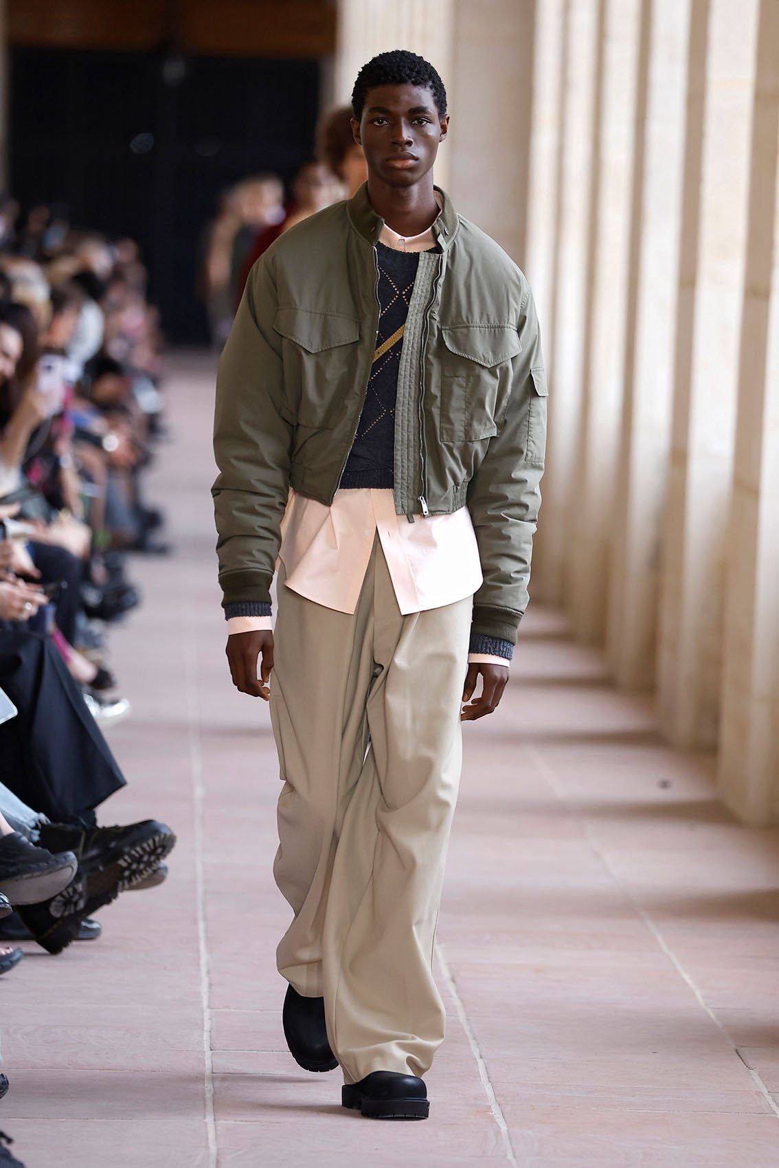 Givenchy olive green military bomber jacket size 48 Size US M / EU 48-50 / 2 - 4 Thumbnail