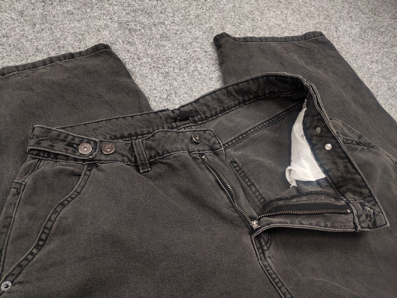 Vans Vans Skate Baggy Dark Grey Denim Jeans Vintage Style Size US 32 / EU 48 - 13 Thumbnail