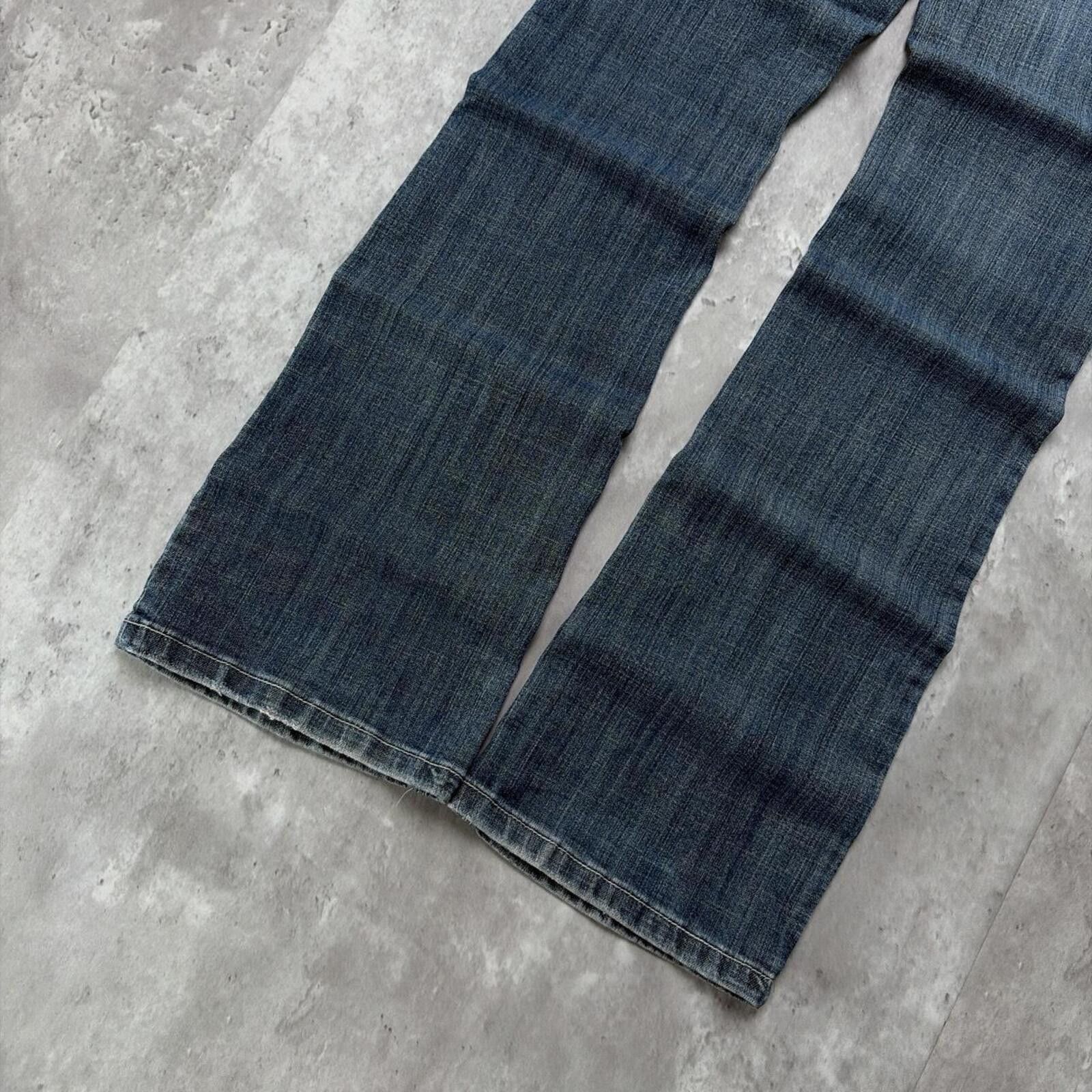 Other Y2K Dark Wash L.A. Idol USA Grunge Flared Gothic Denim Jeans Size 30" / US 8 / IT 44 - 4 Thumbnail