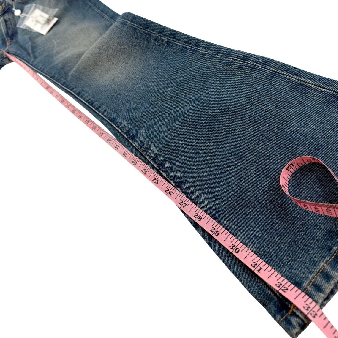 Maison Margiela MM6 Maison Margiela Blue Mid-Rise Straight Jeans Size 25 Size 33" - 10 Thumbnail