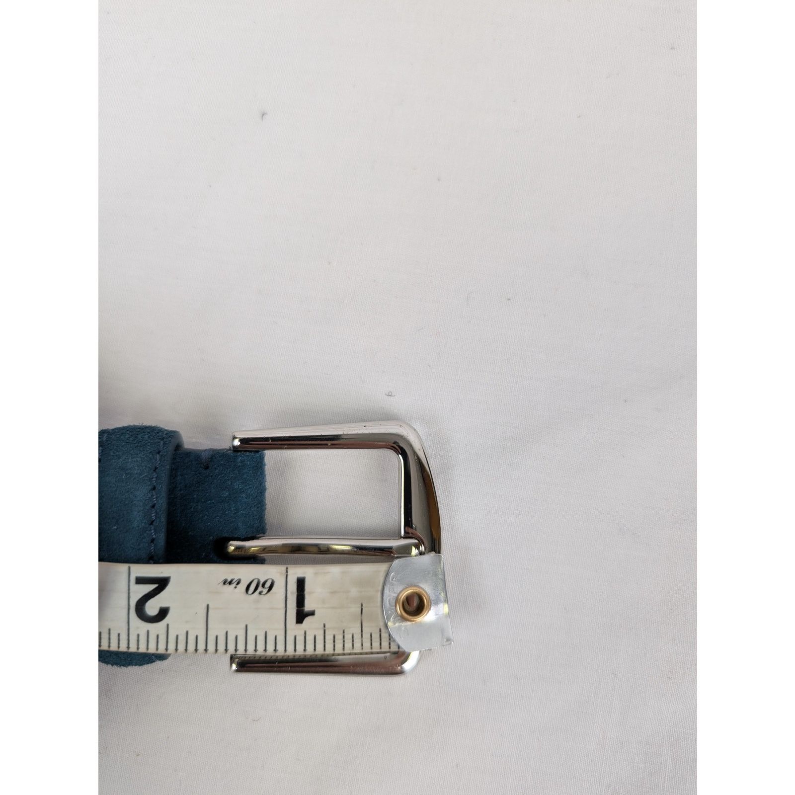 Loro Piana o1rshd1 Size: 80 / Men's 100% Suede Calf Split Belt in Green Size 32 - 17 Thumbnail