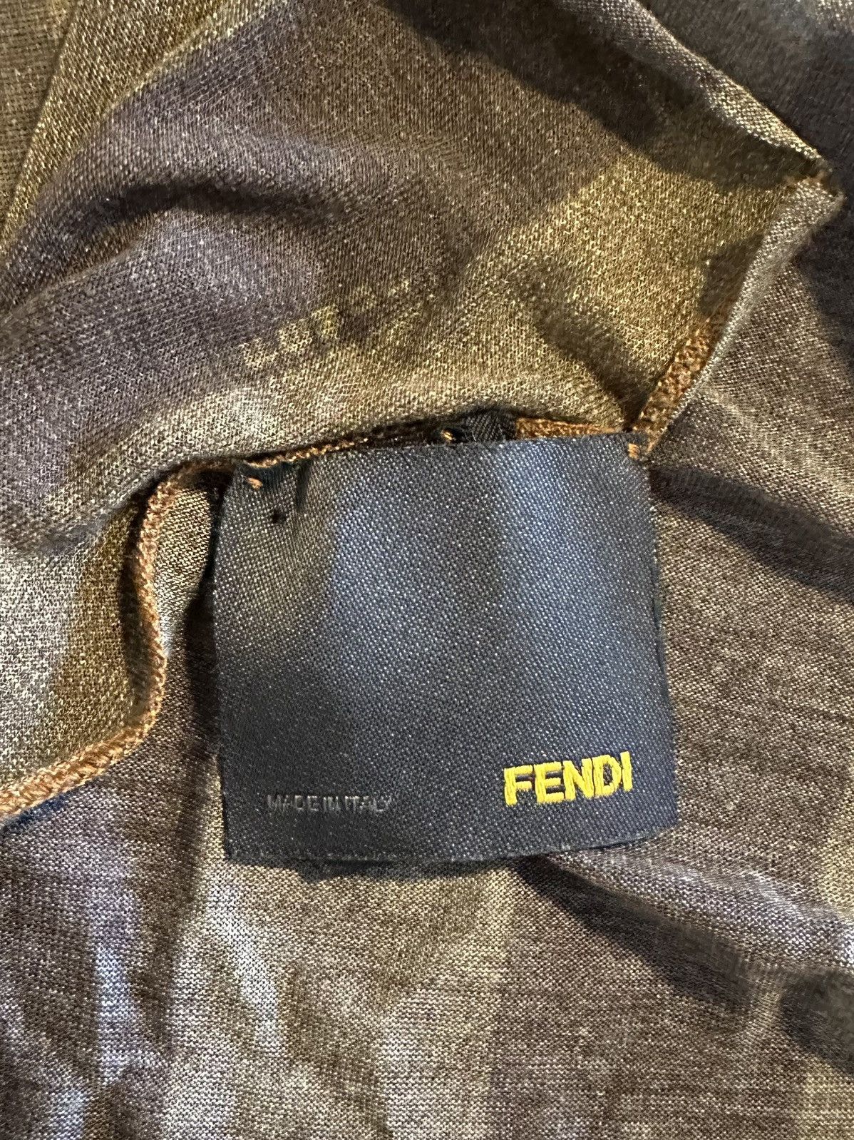Fendi Authentic Fendi Modal Scarf- Classic Stripe Size ONE SIZE - 3 Thumbnail