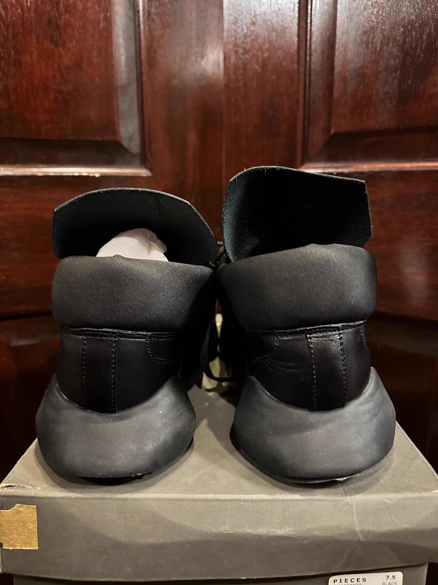 Rick Owens Rick Owens Leather Runner Low‑Cut Sneakers. Ｑ25 Size US 7.5 / EU 40-41 - 3 Thumbnail