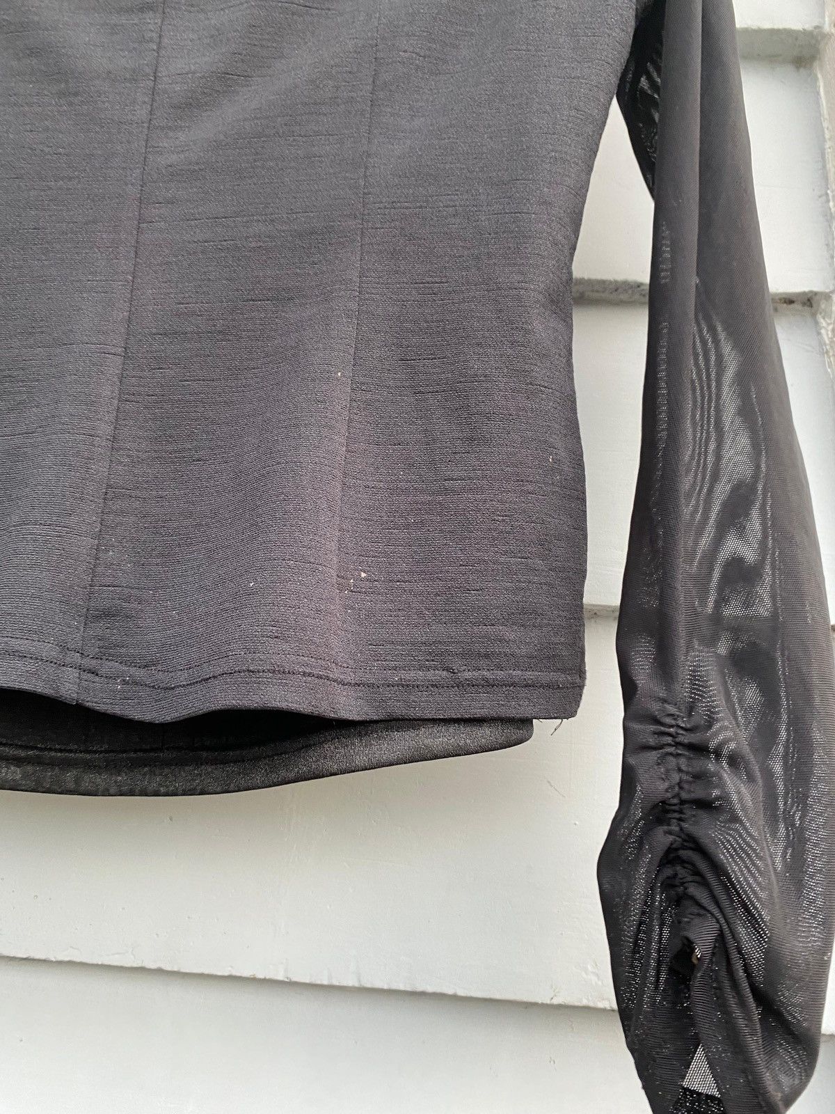 Japanese Brand Paola Dark Romantic Mesh Top Japan Leaves & Embellishments Size S / US 4 / IT 40 - 14 Thumbnail