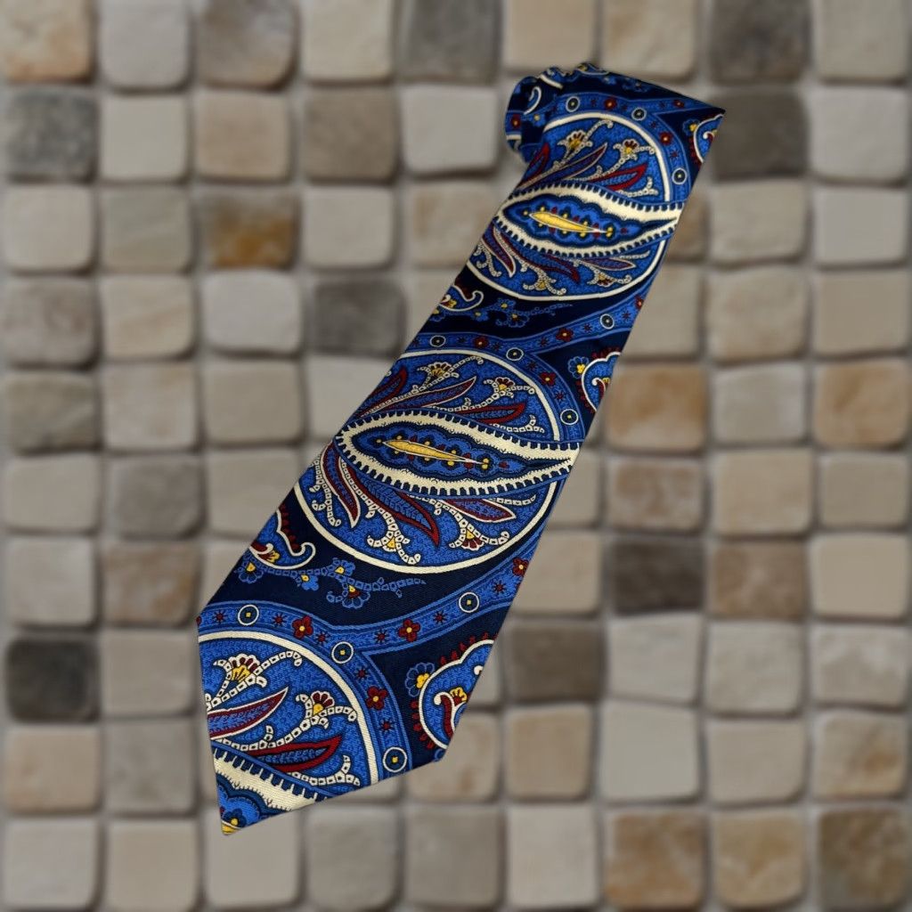 Ralph Lauren VINTAGE Men's Lauren Ralph Lauren Silk Tie Paisley Handmade Size ONE SIZE - 1 Thumbnail
